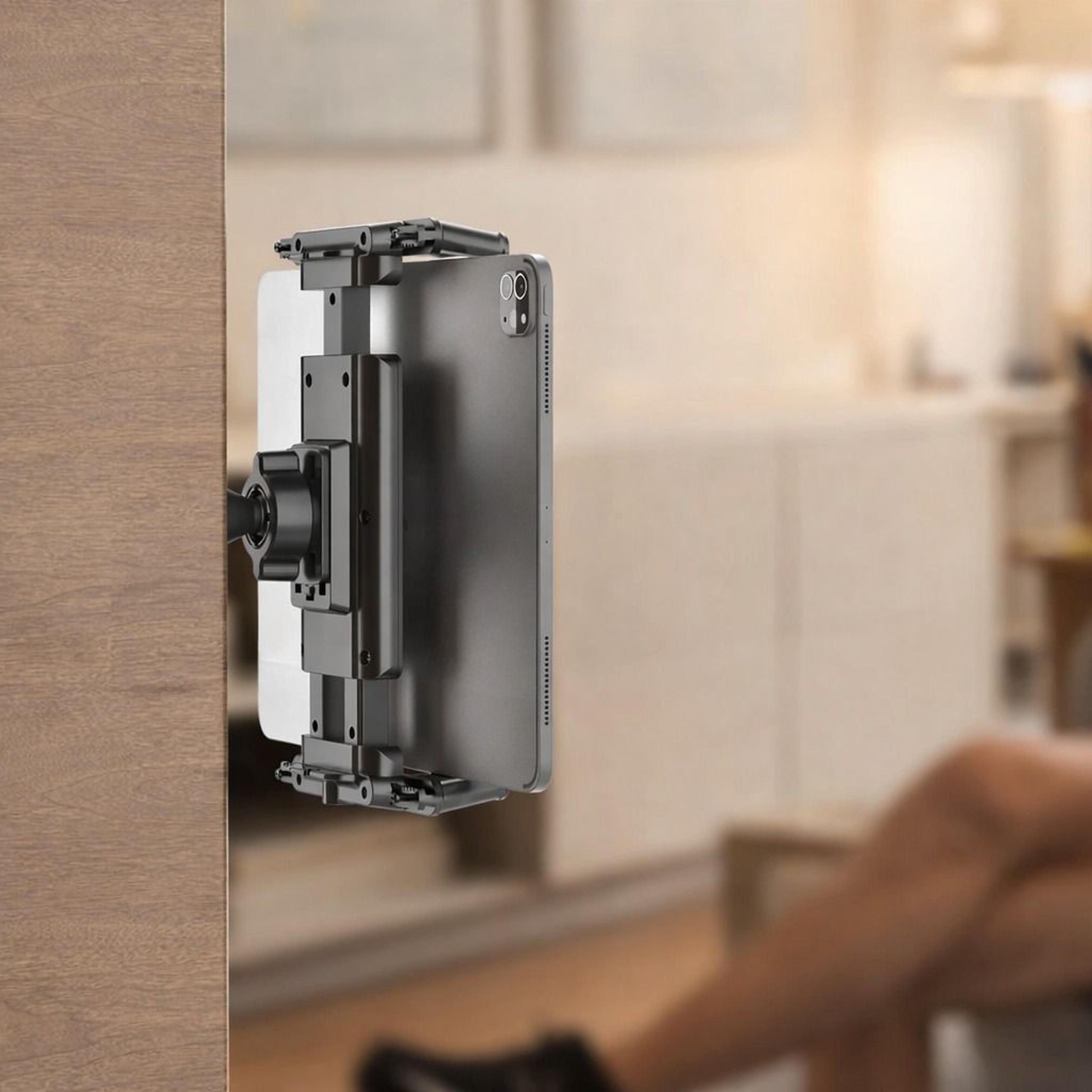 universal tablet & phone wall mount holder - adjustable