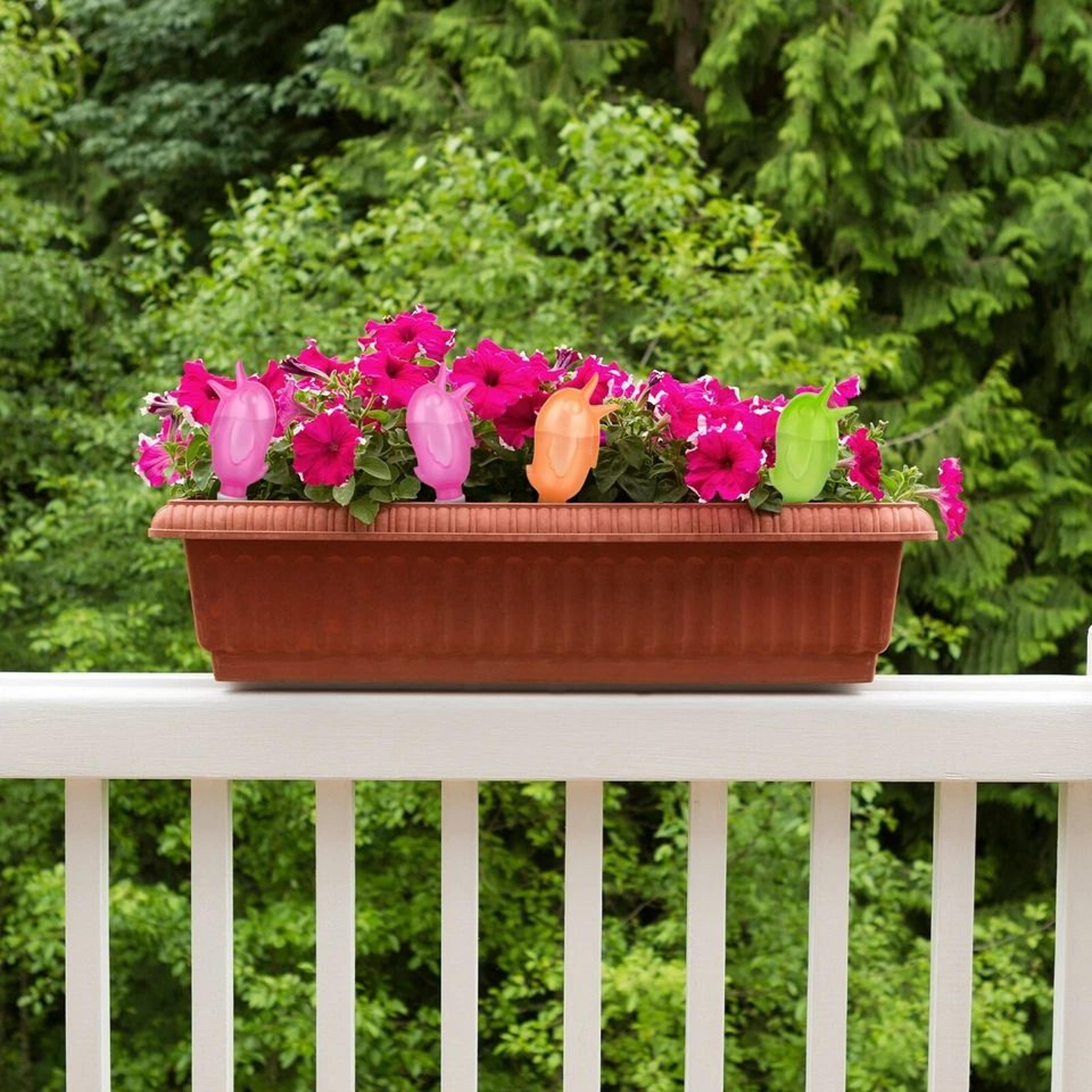 bird-shaped automatic plant waterer drip spikes for efficient hydration
