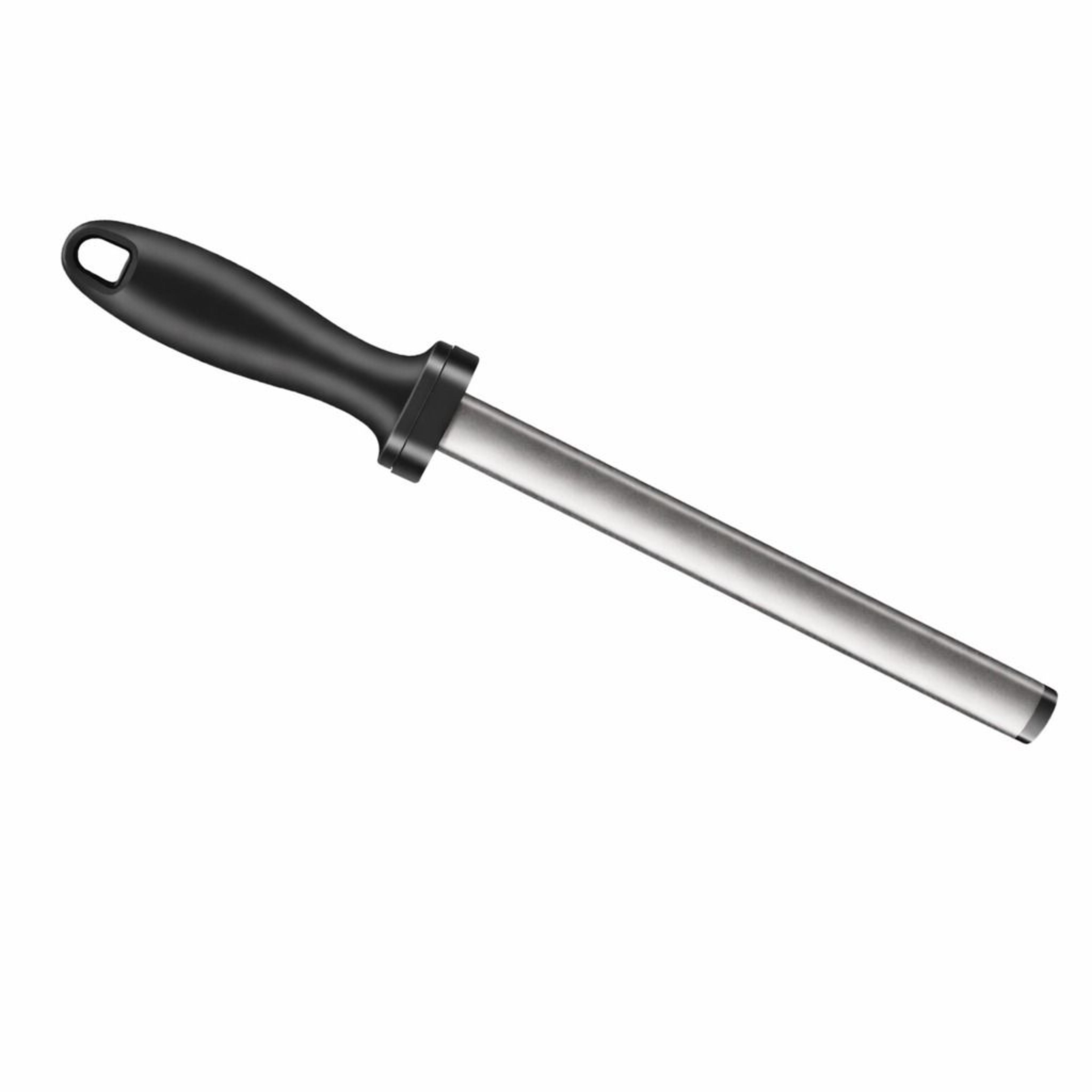 diamond knife sharpener – steel honing rod for chef kitchen home sharpening tool