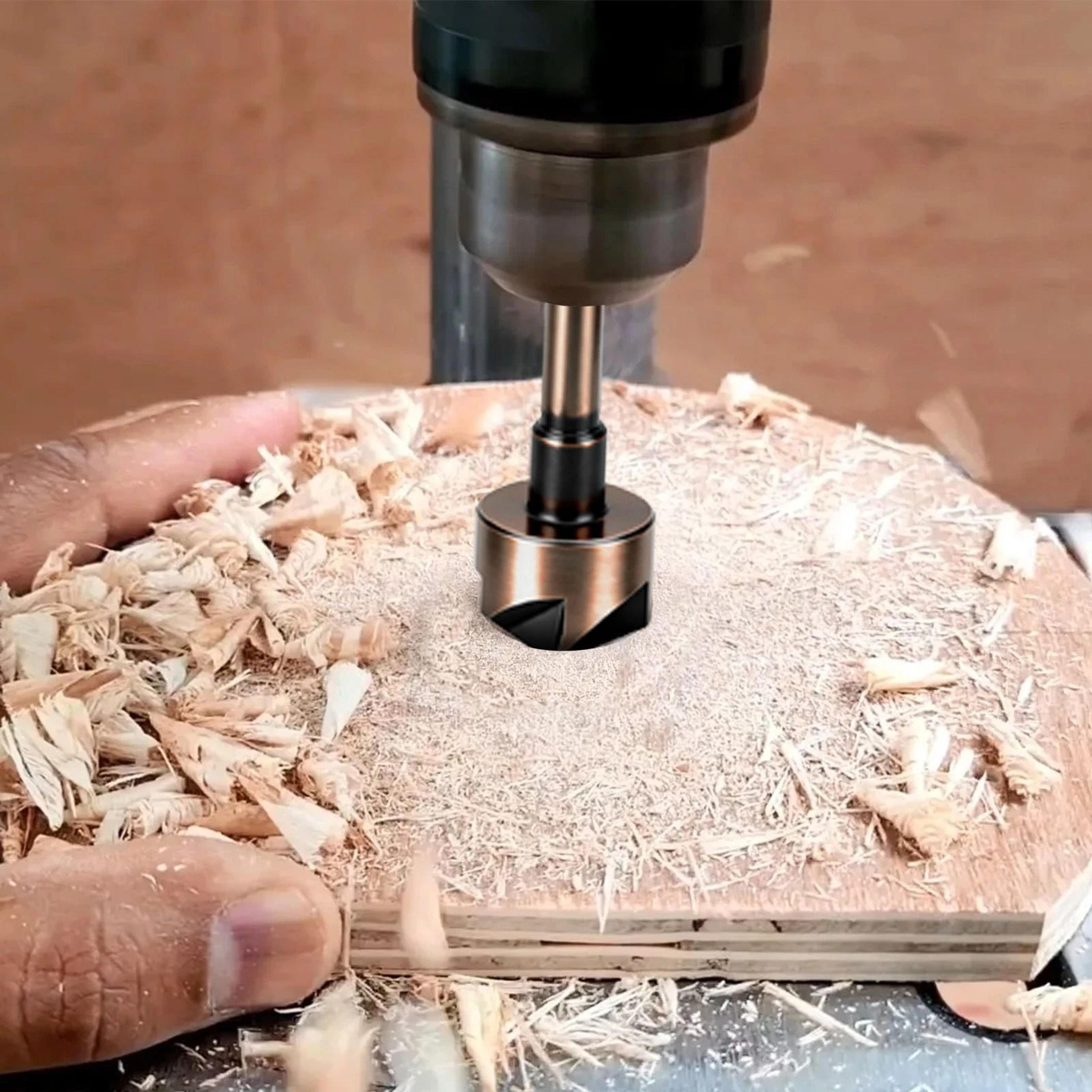 countersink drill bit set – flute bits for wood, metal, and plastic
