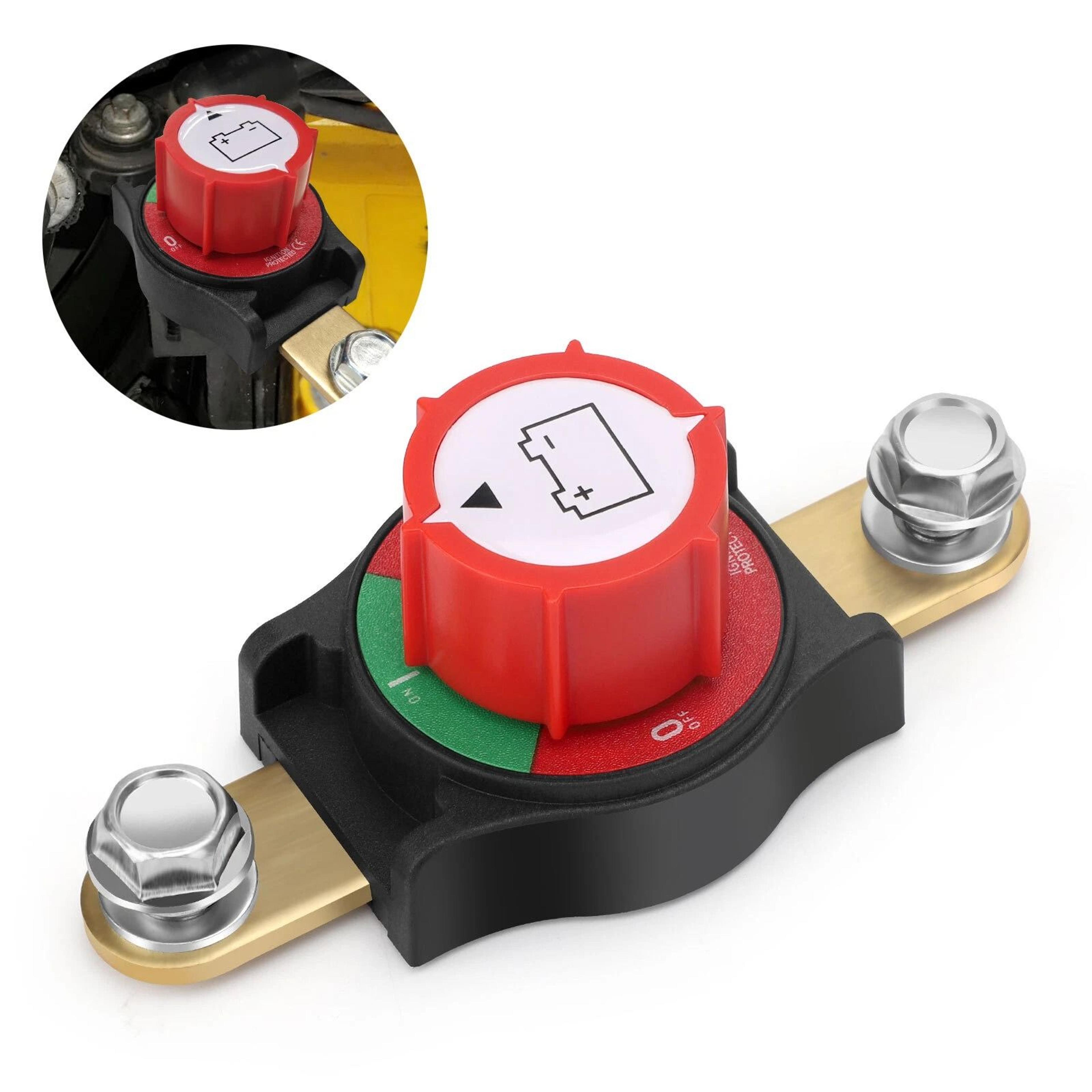 heavy-duty side post battery disconnect switch for cars, rvs & trucks