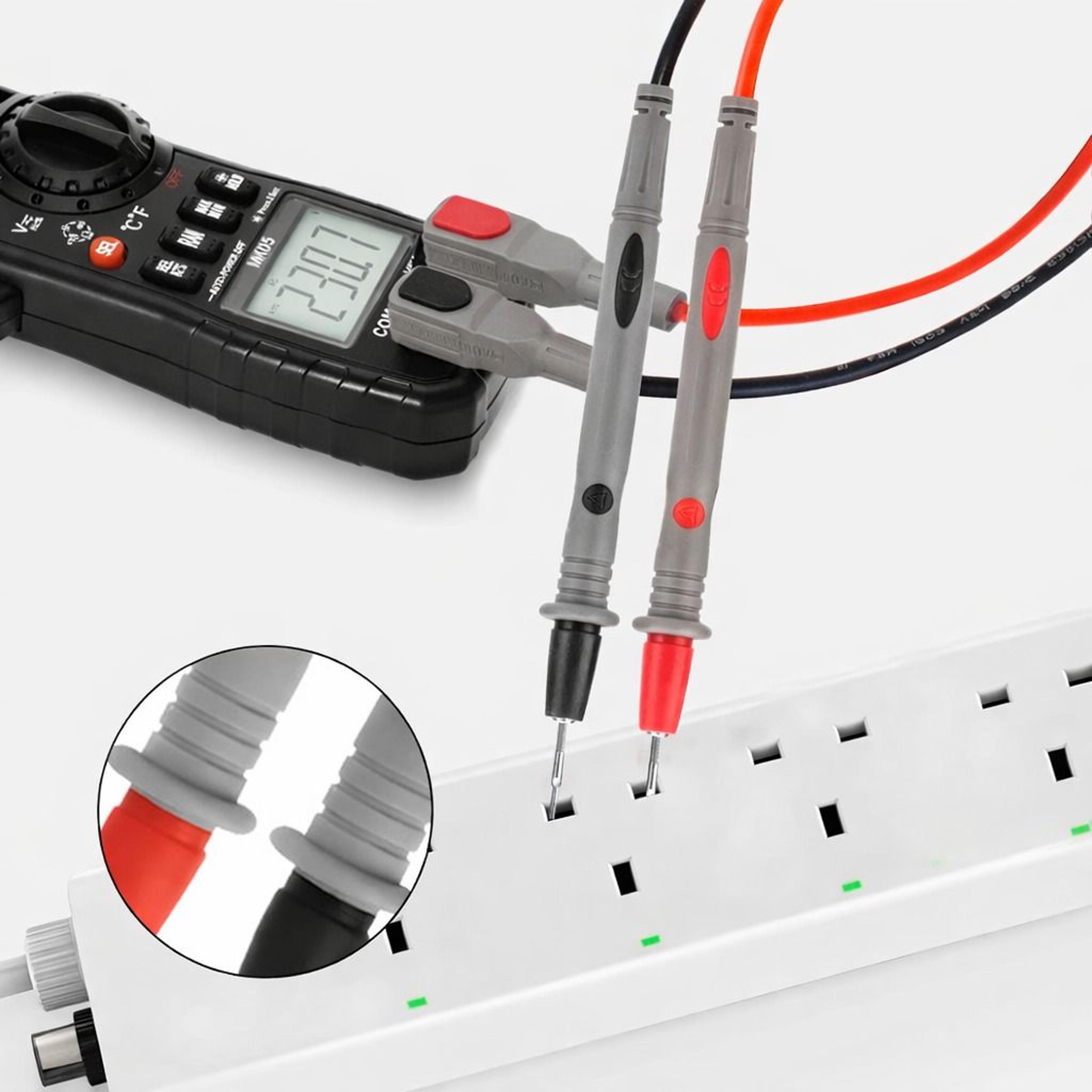 multimeter test lead kit with puncture probes, alligator clips & banana plugs - high voltage compatibility