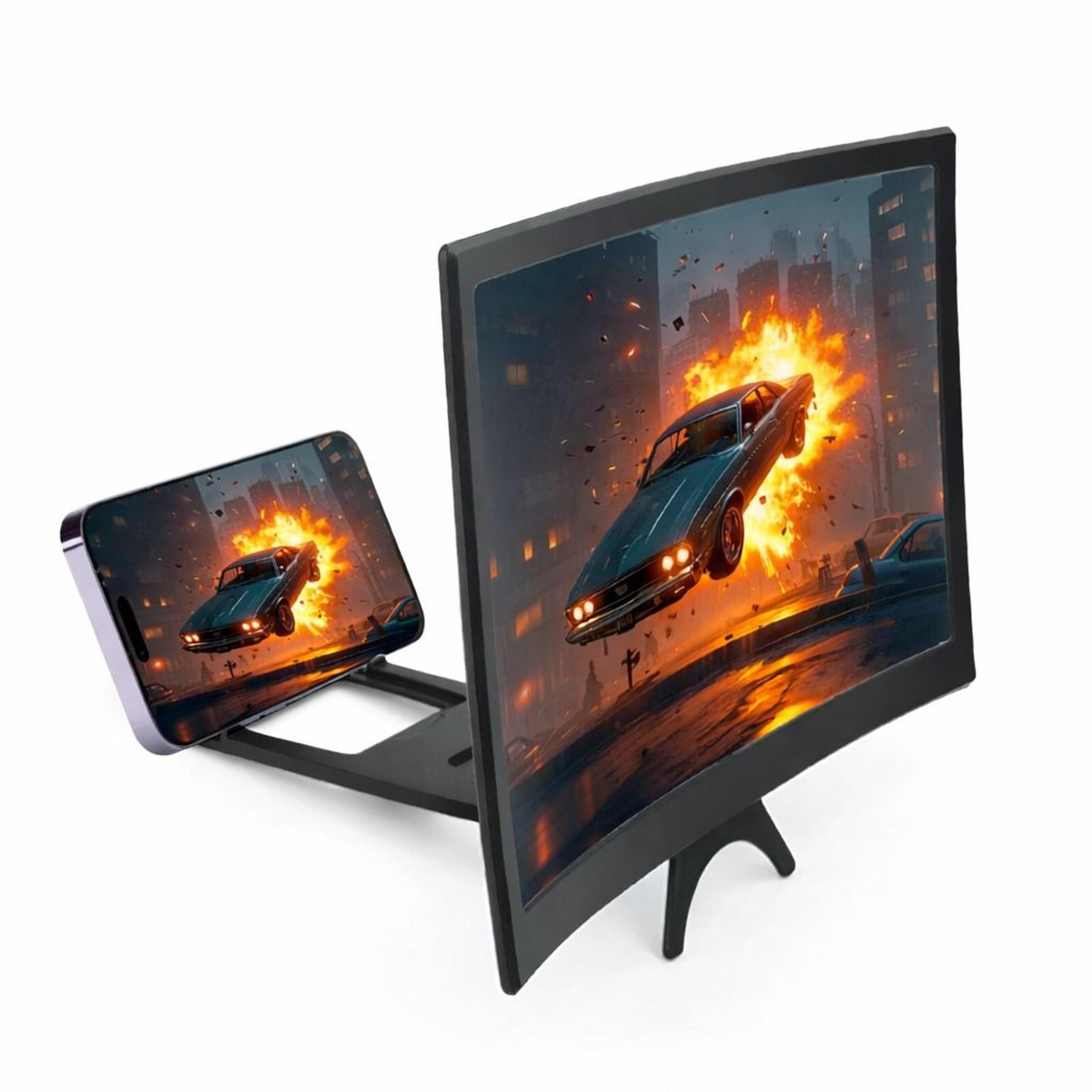 curved screen mobile phone screen magnifier with eye protection and hd viewing