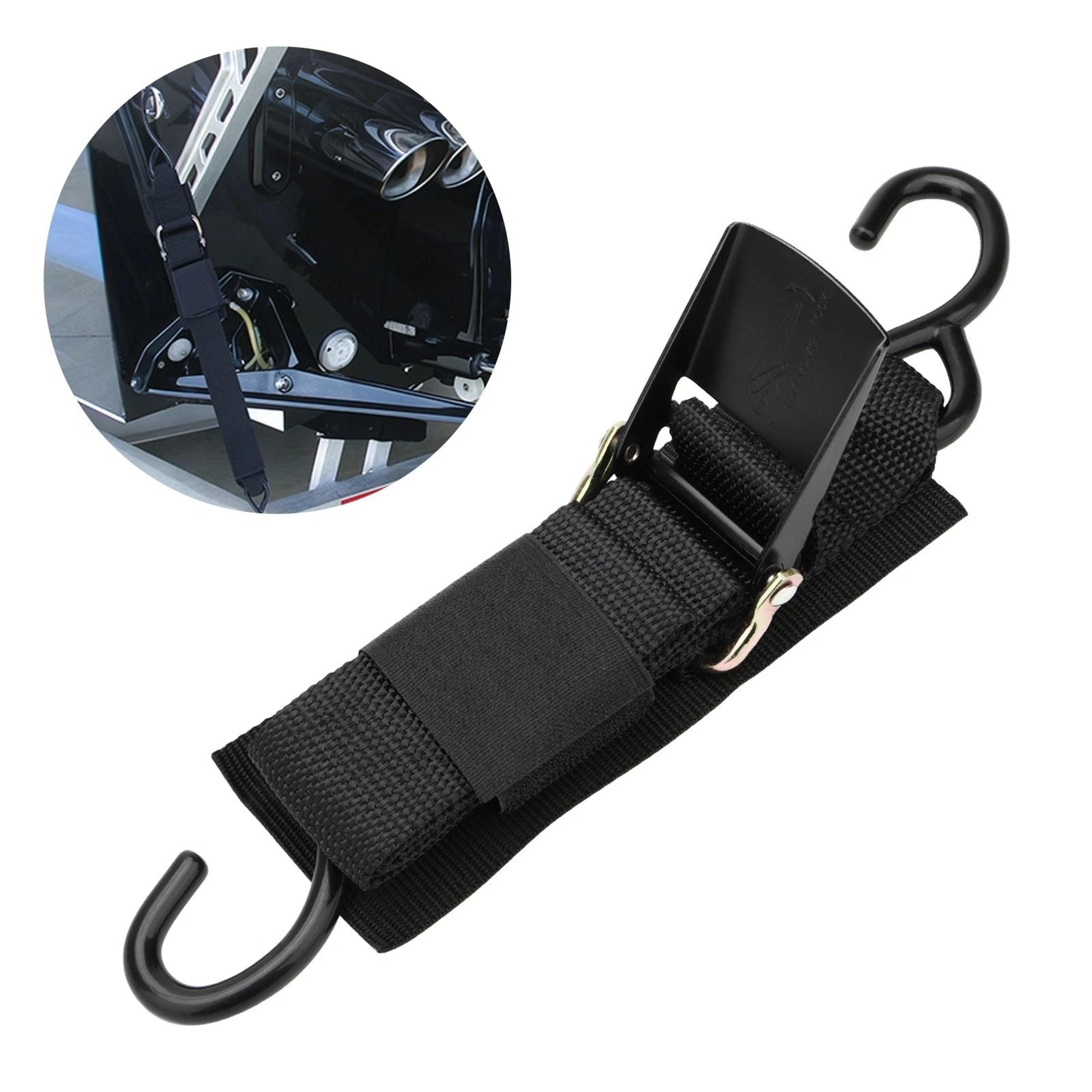 heavy-duty boat trailer tie-down strap with s hook for car, motorcycle, bike