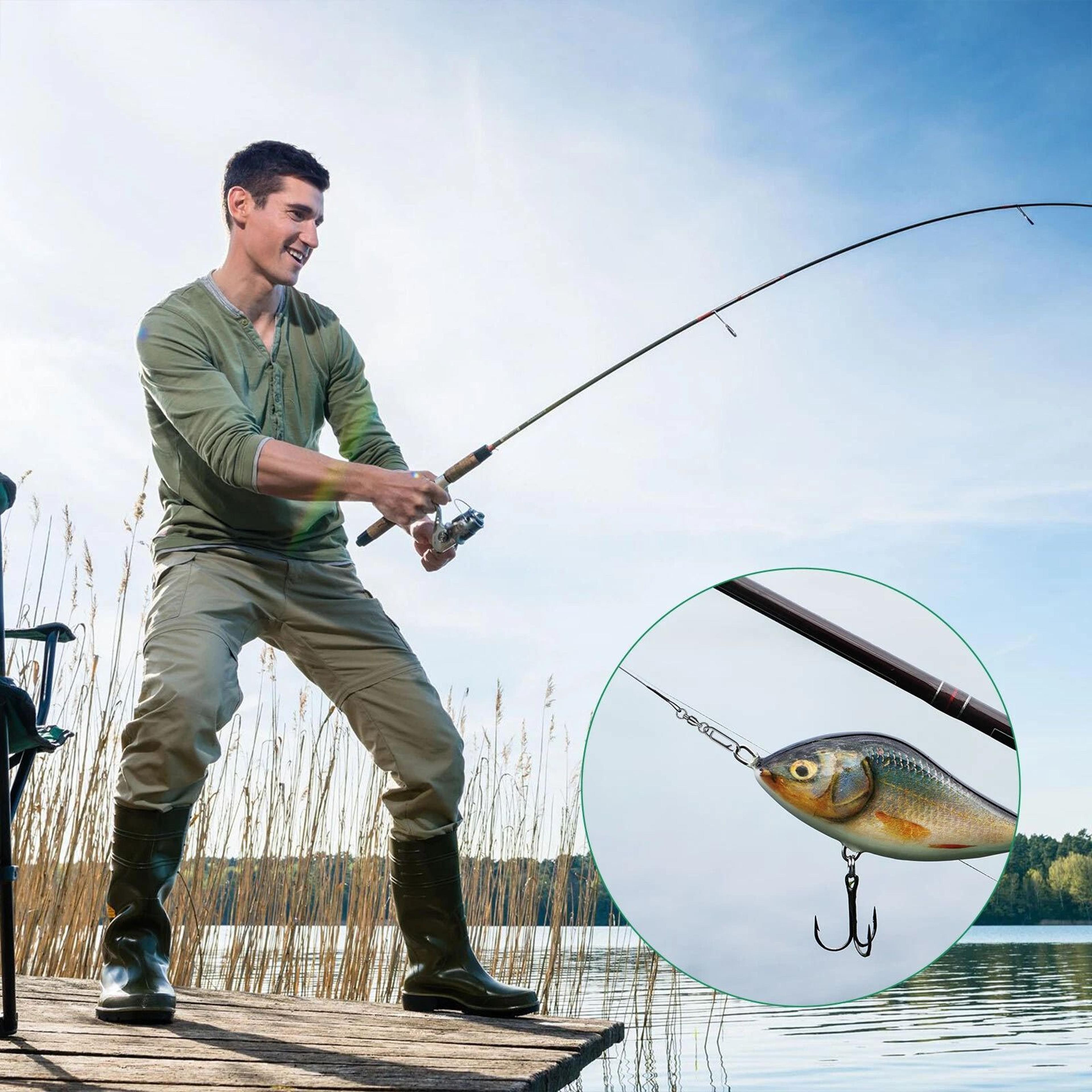 stainless steel fishing swivels with coast lock snaps for smooth casting & easy attachment