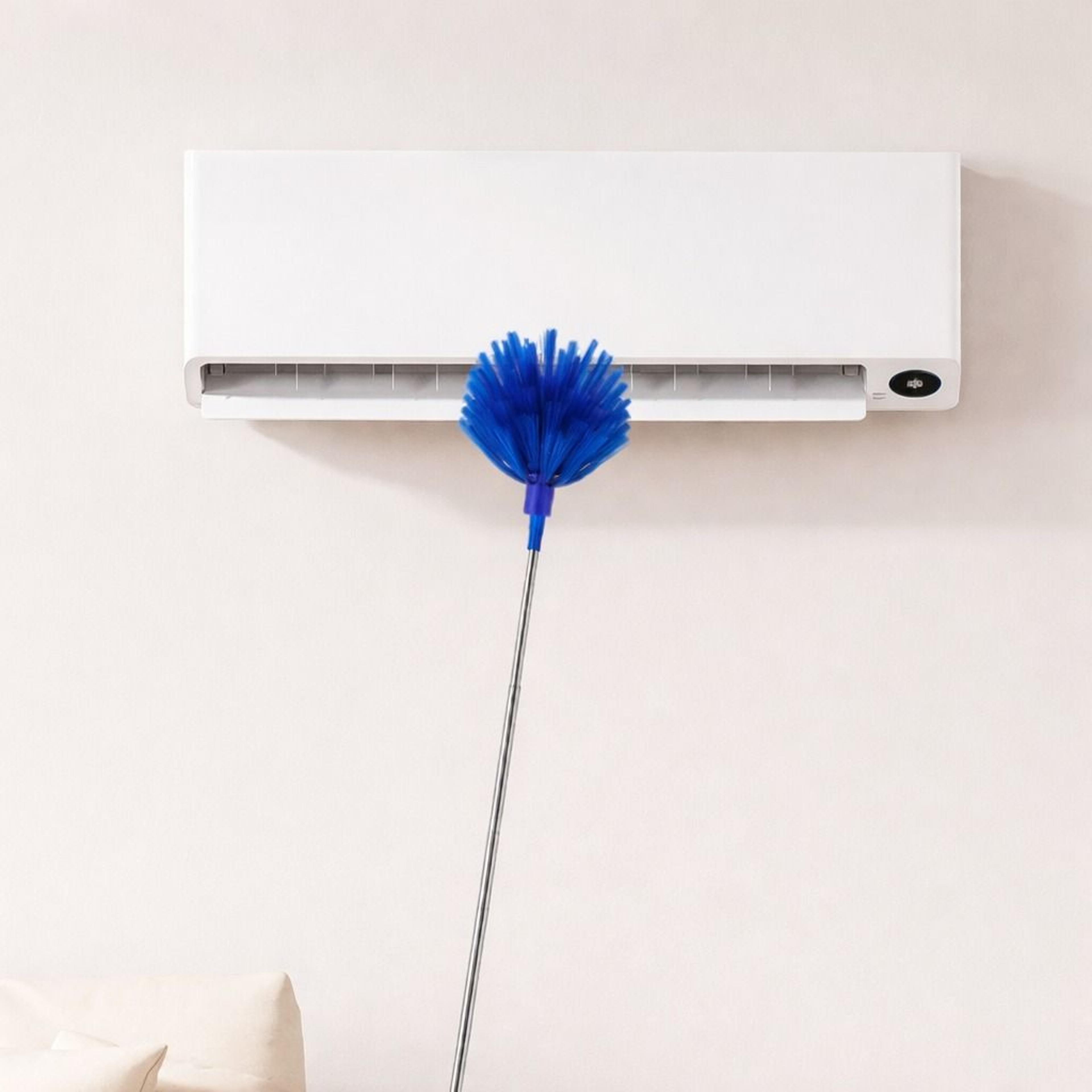 ceiling fan microfiber & cobweb duster cleaning brush with extension pole – telescopic rod for easy reach