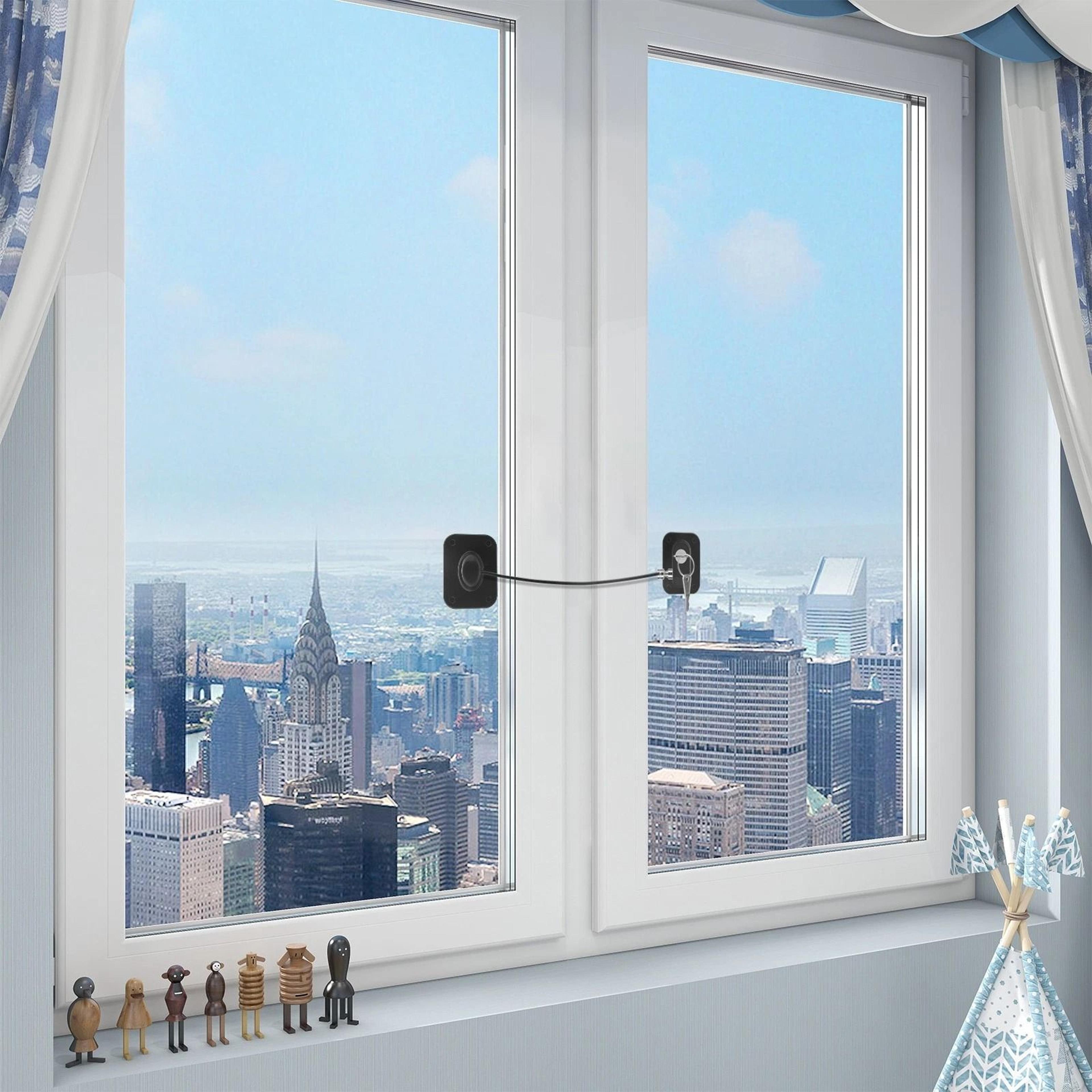 self-adhesive window safety locks for home security