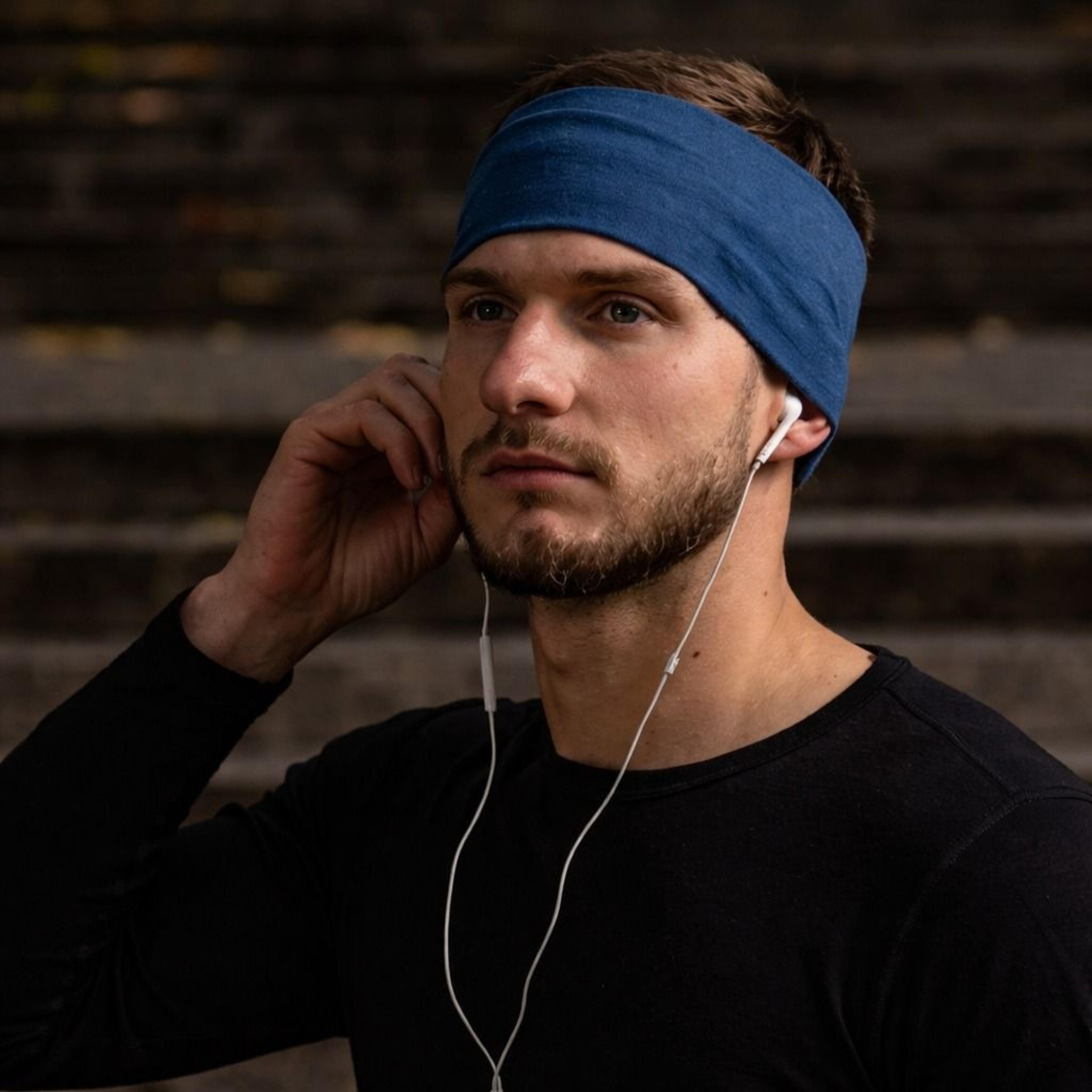 moisture wicking headband wide elastic sports sweatband for men and women