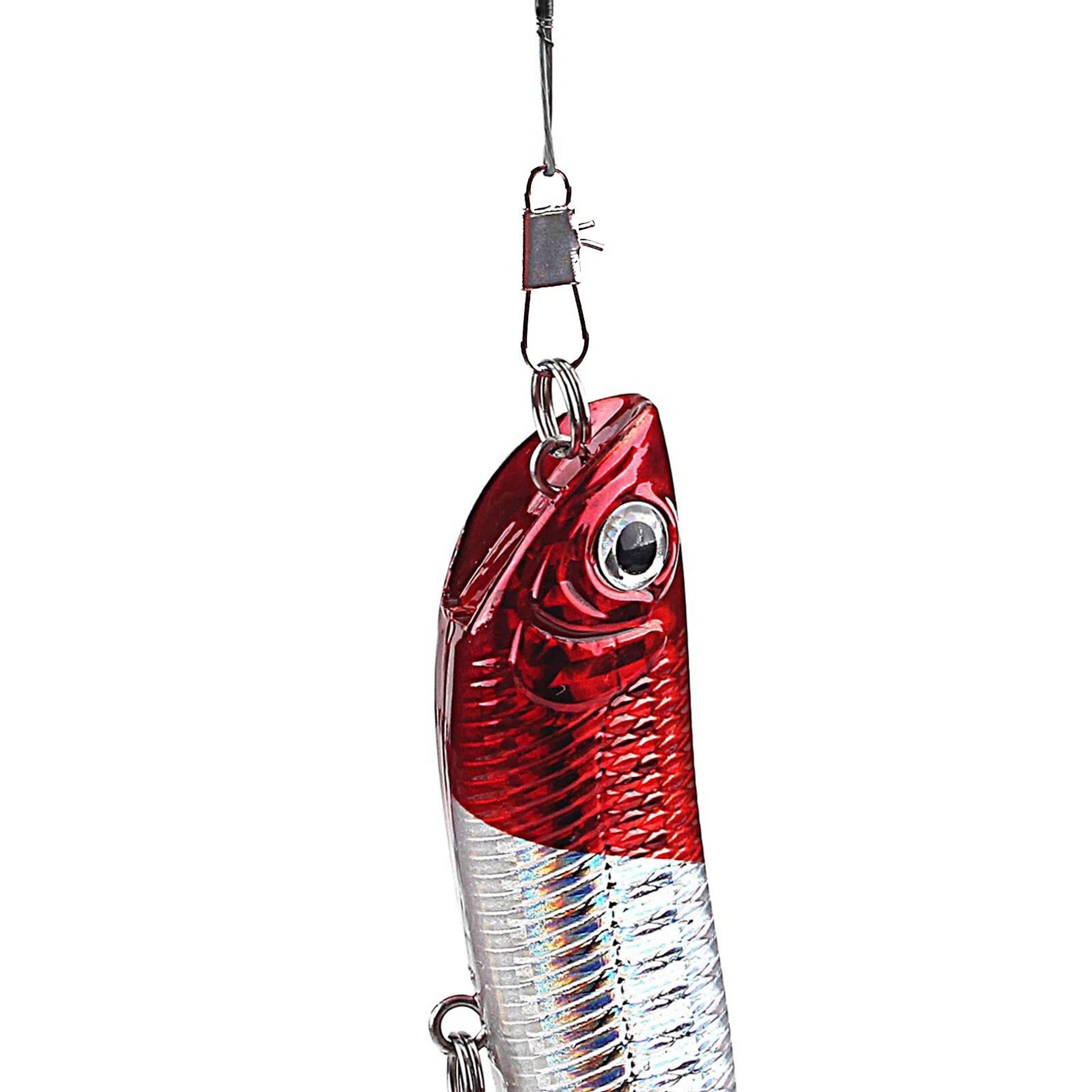 stainless steel fishing leader wire – fish lure trace, durable nylon-coated with snap hooks