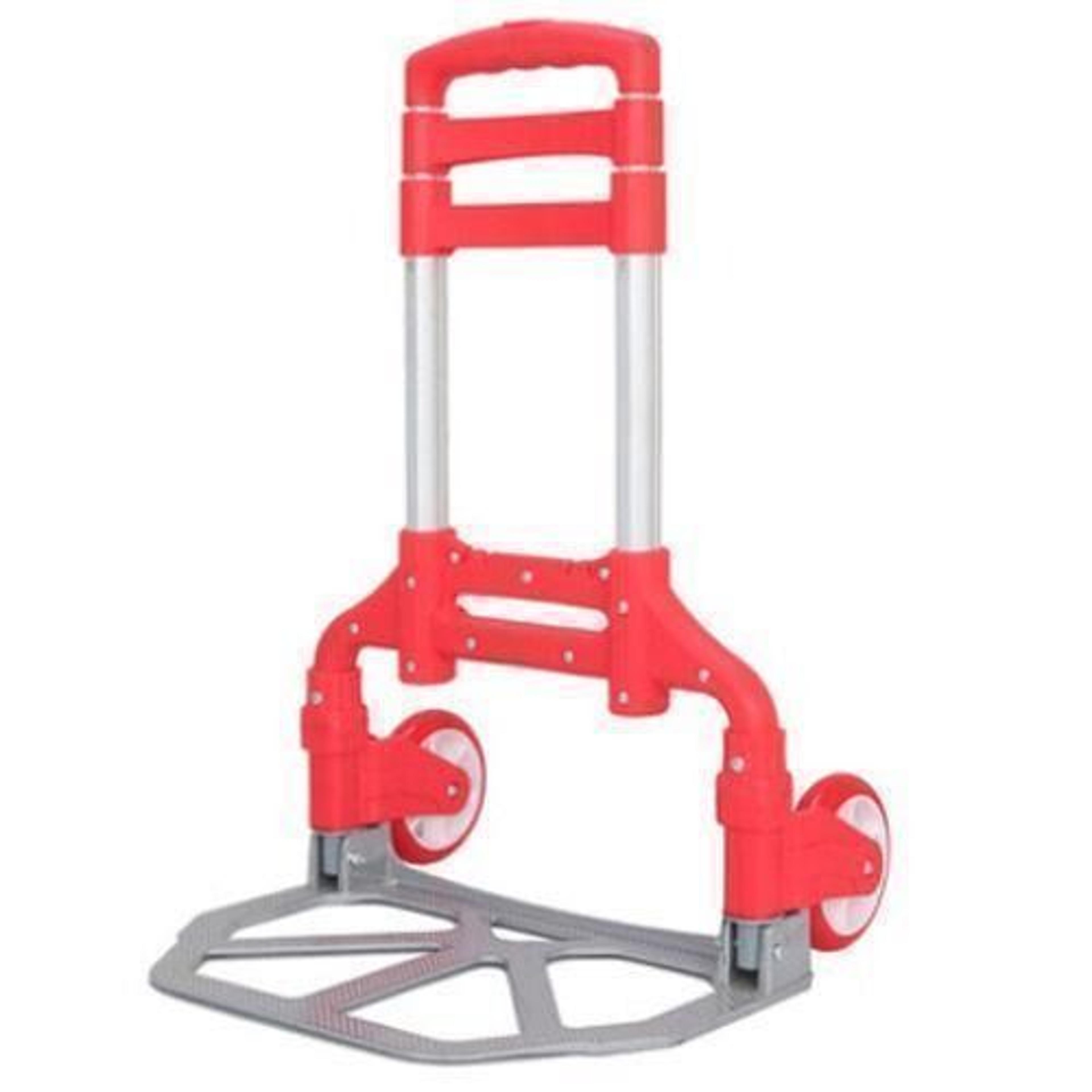 heavy duty portable luggage cart – foldable roller carrier for easy transport