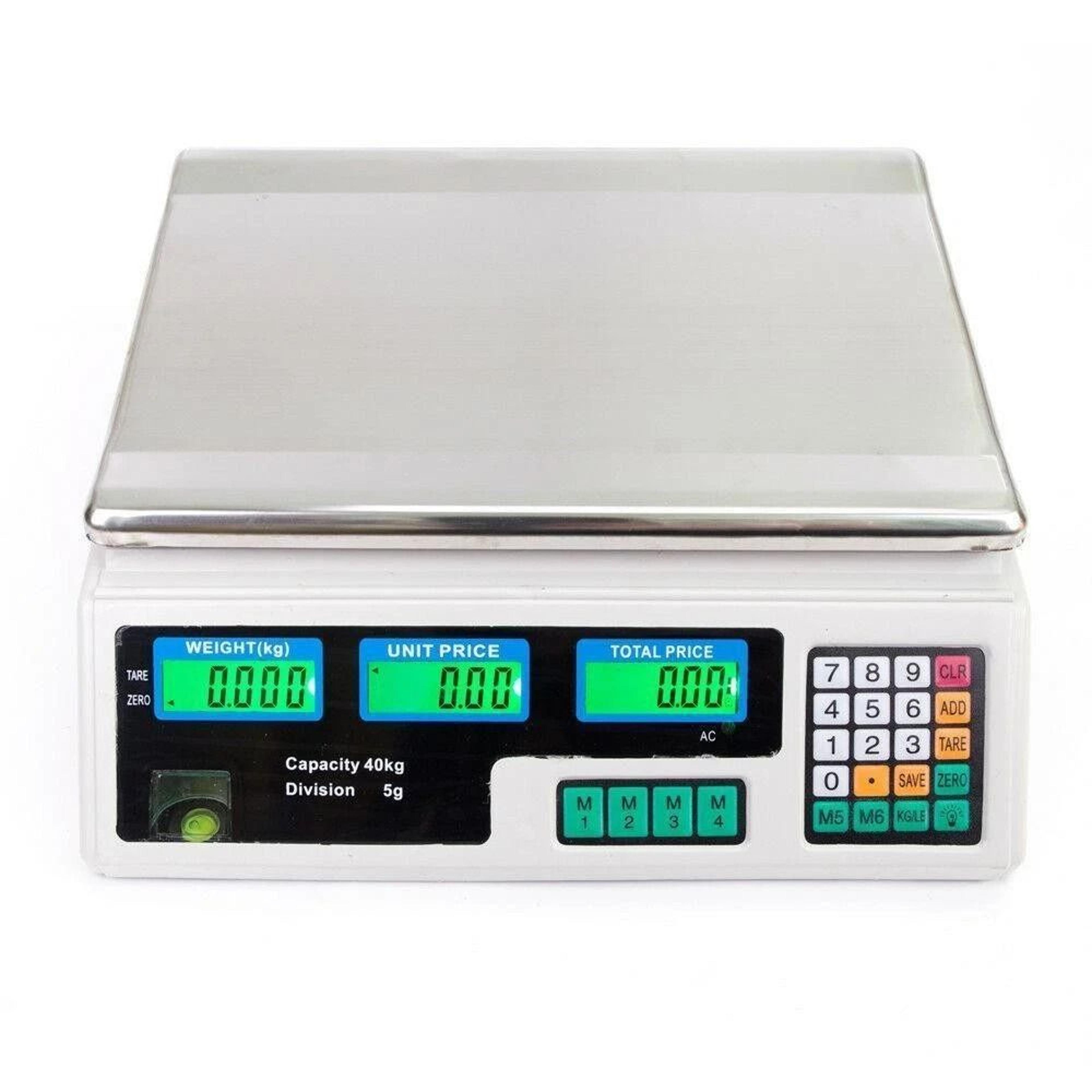 digital price computing scale for produce & meat, lcd display