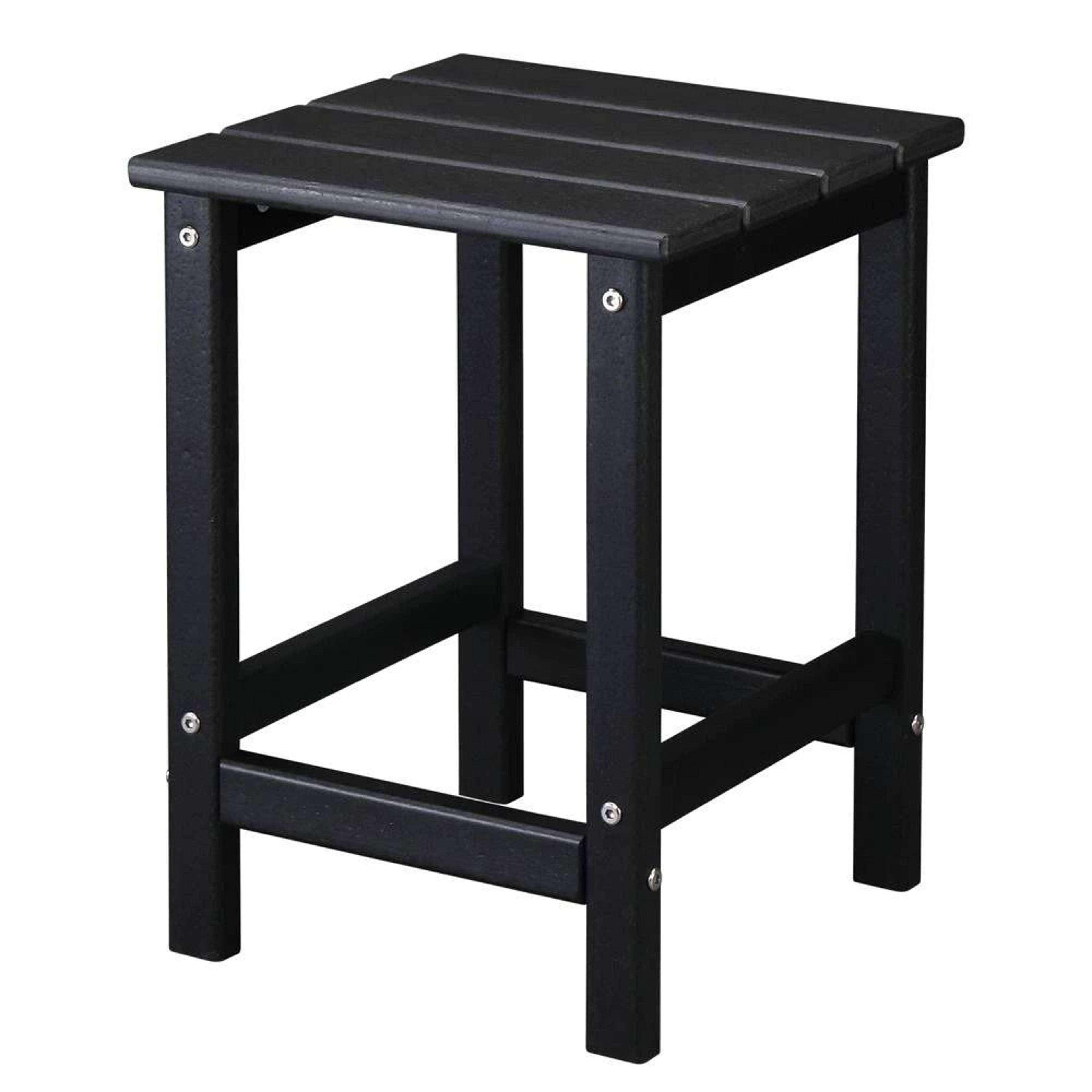 outdoor square patio deck corner table – stylish garden table with adjustable height for decks and patios