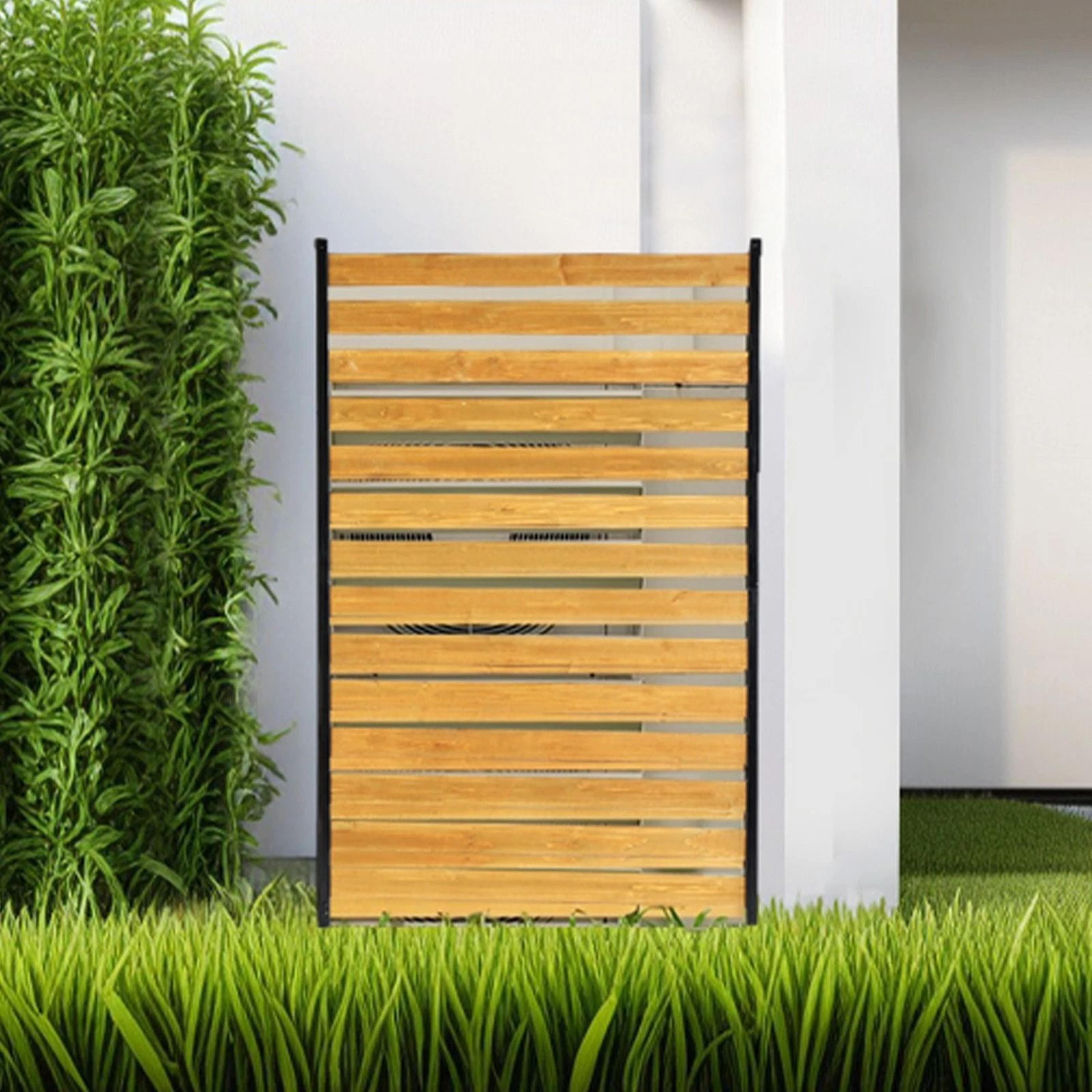 divided style splicing plain fir wooden fence – outdoor garden panel
