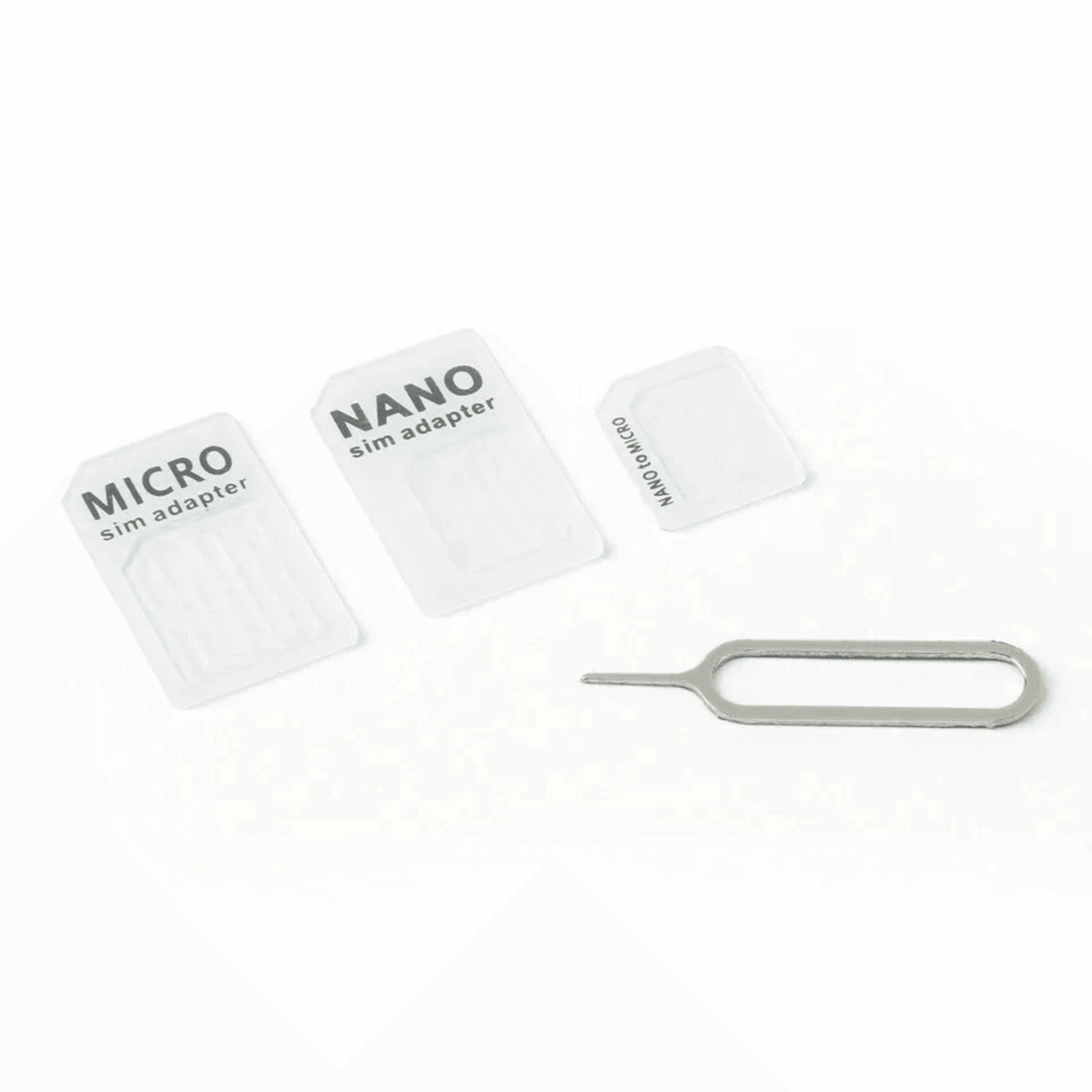 universal nano to micro and standard sim adapter converter set - sim card adapter kit