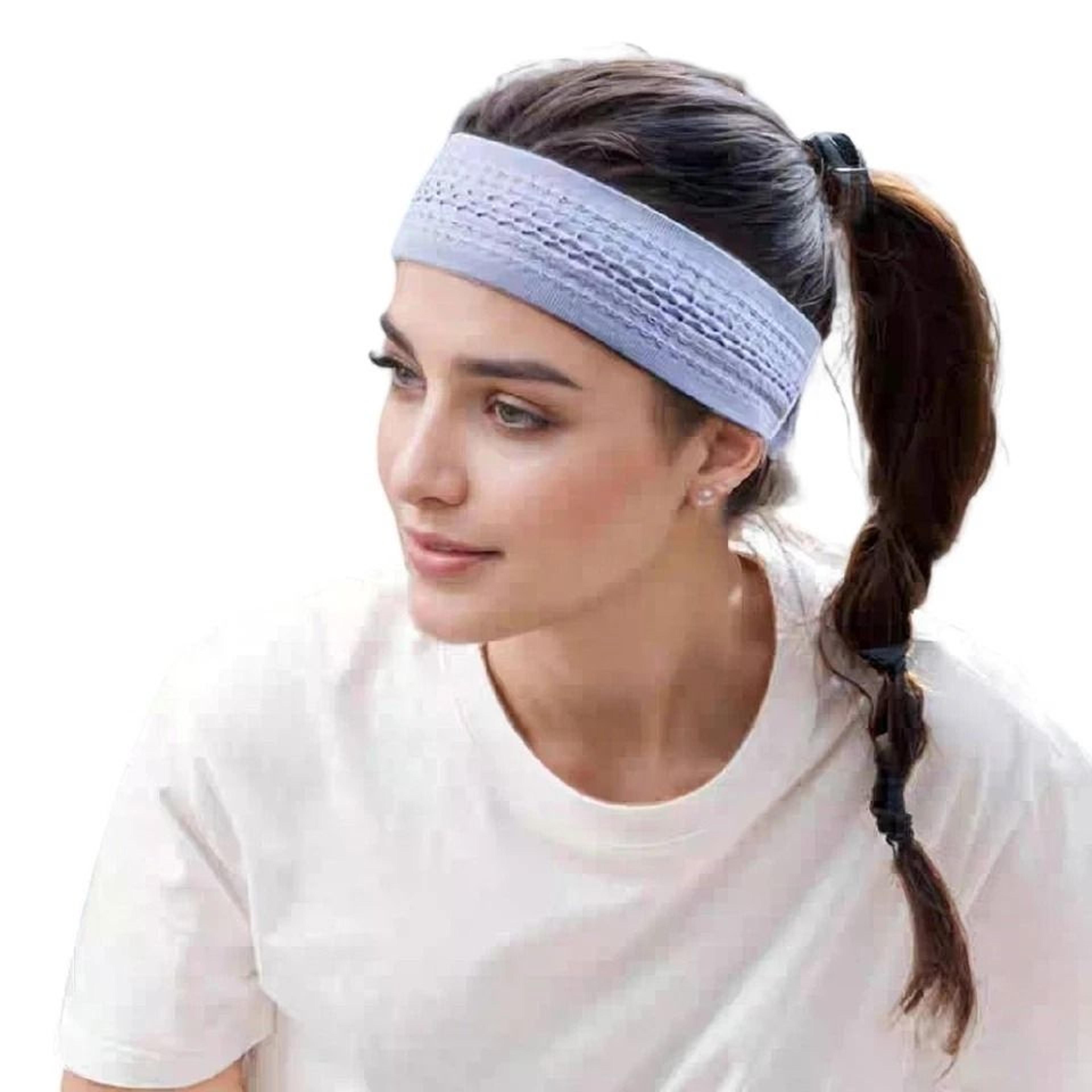 stretchable sports headband for men & women | yoga, gym, and daily use | non-slip sweatband