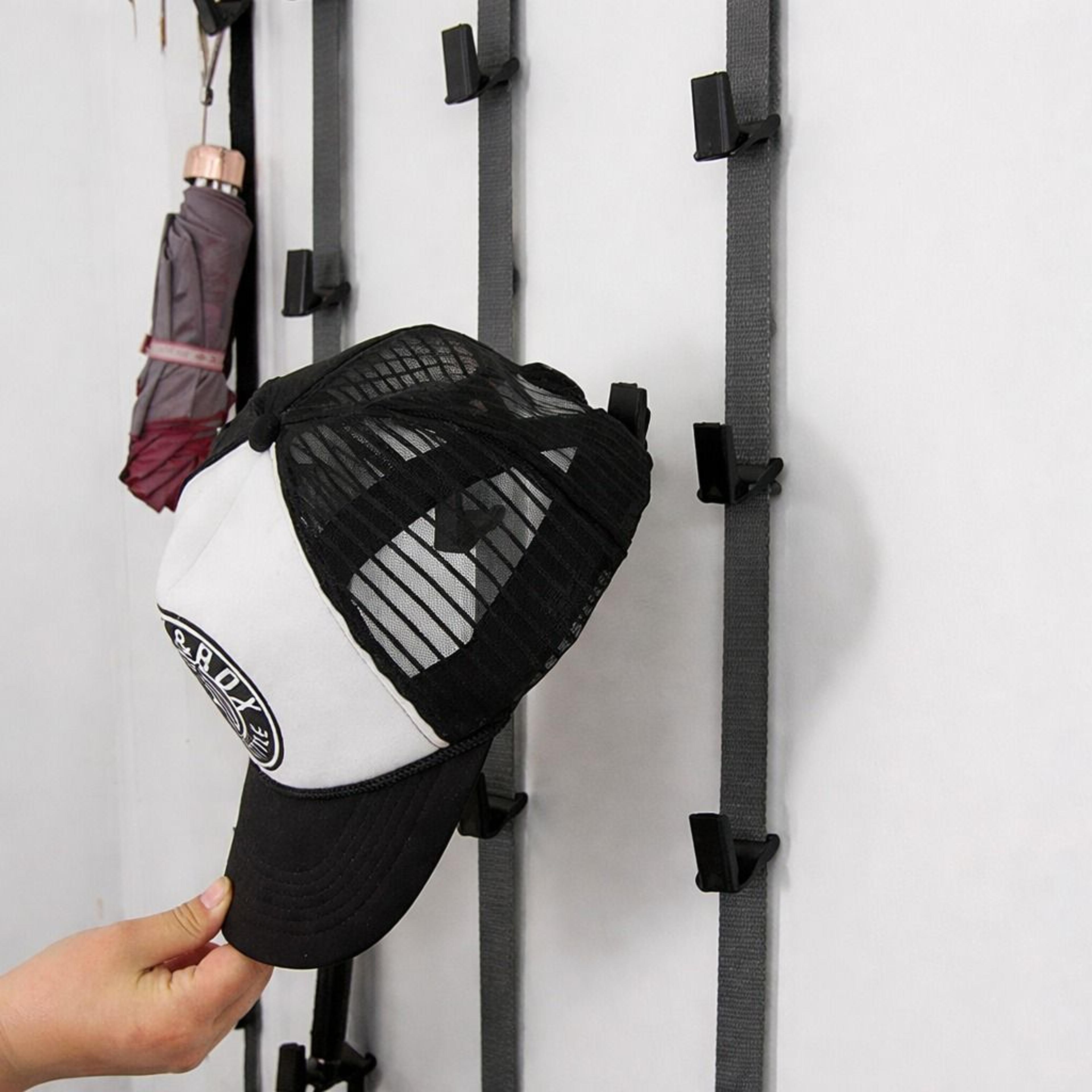 cap rack closet hanger – over-the-door baseball hat storage organizer for easy hat display and organization