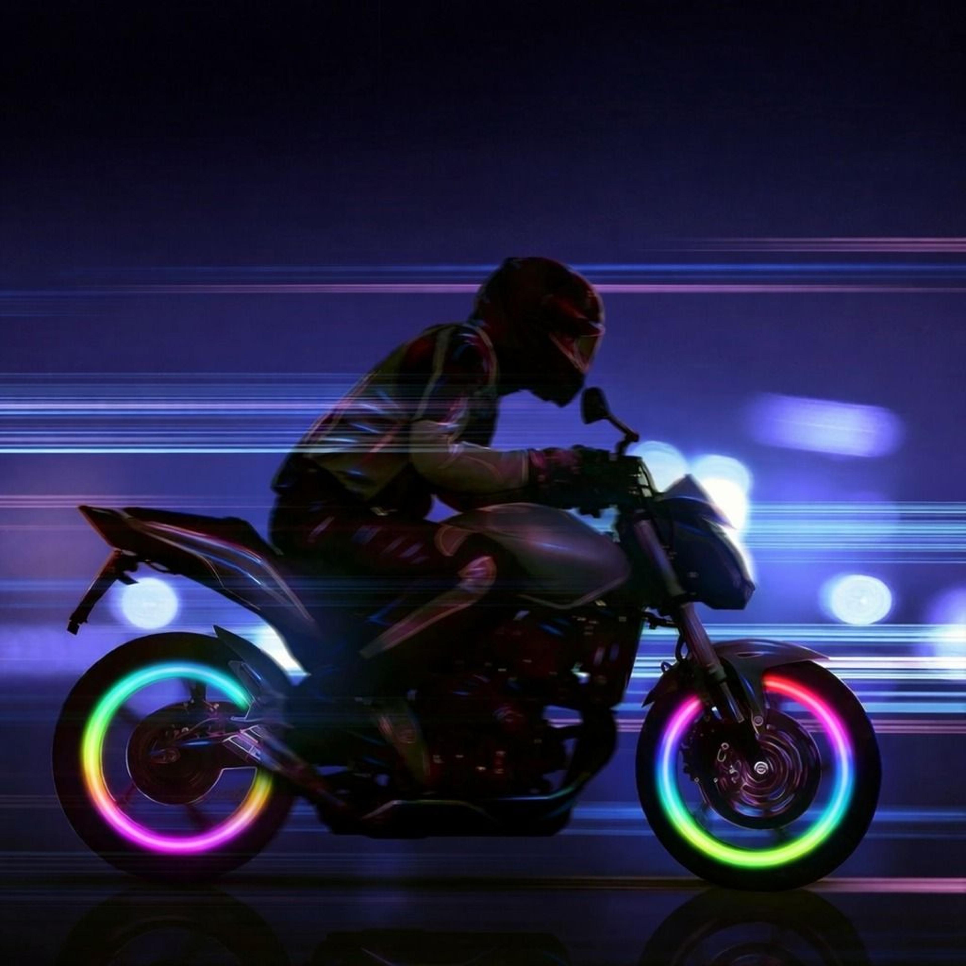 colorful led tire valve stem light caps – set for cars, motorcycles, bicycles & more
