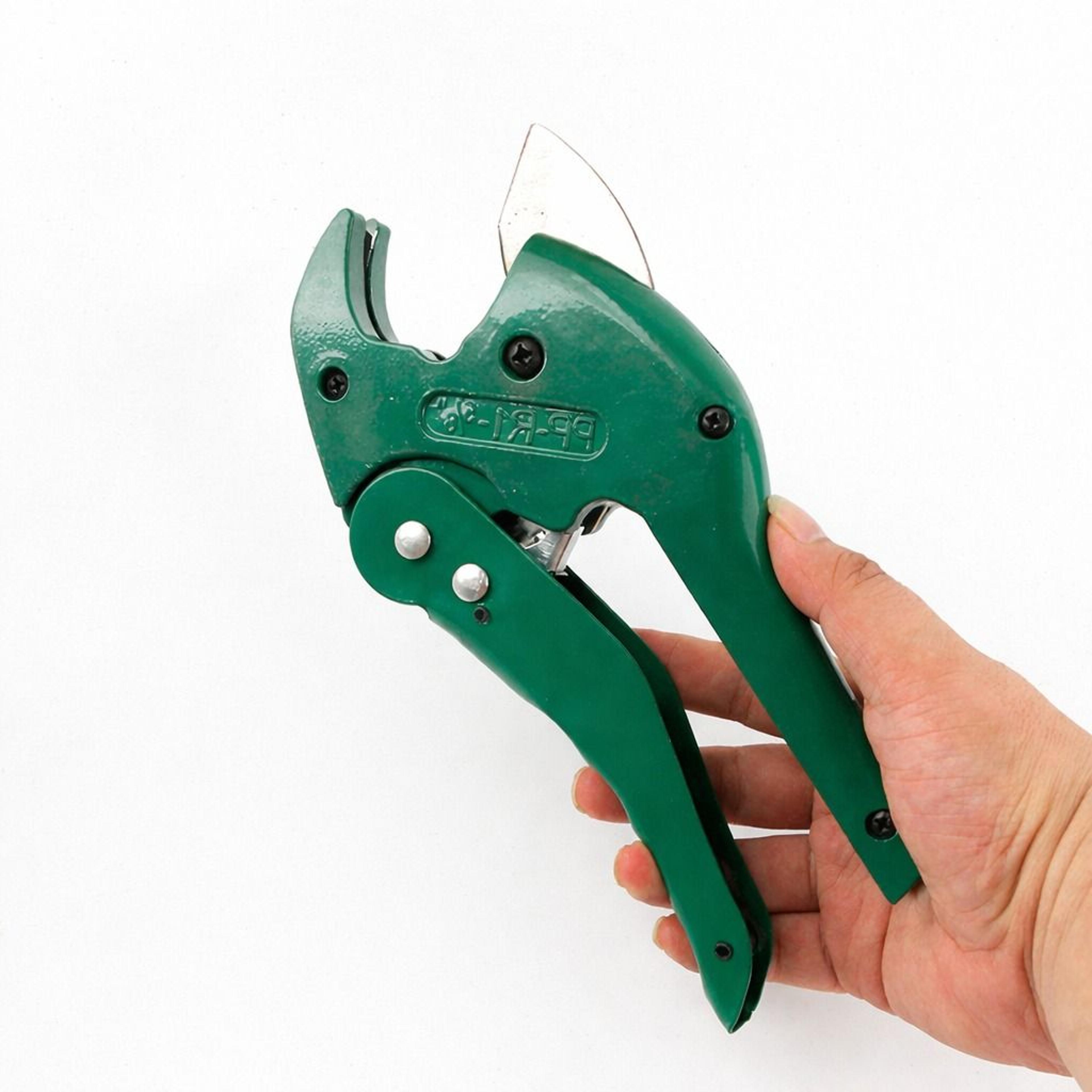 heavy duty pvc pipe cutter – ratchet tubing cutter for plastic, pvc, and aluminum pipes