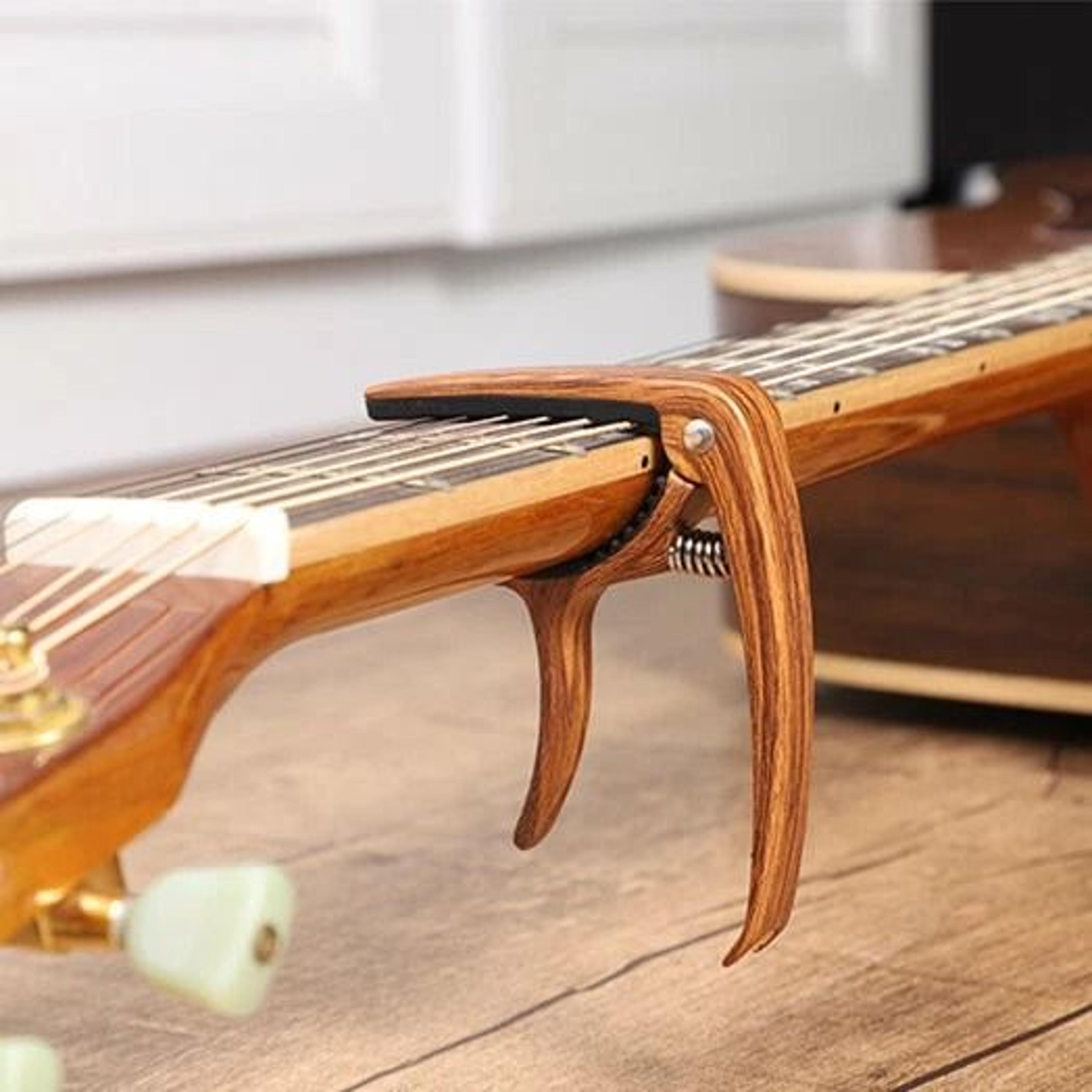 premium aluminum quick change guitar capo clamp for acoustic & classic guitars