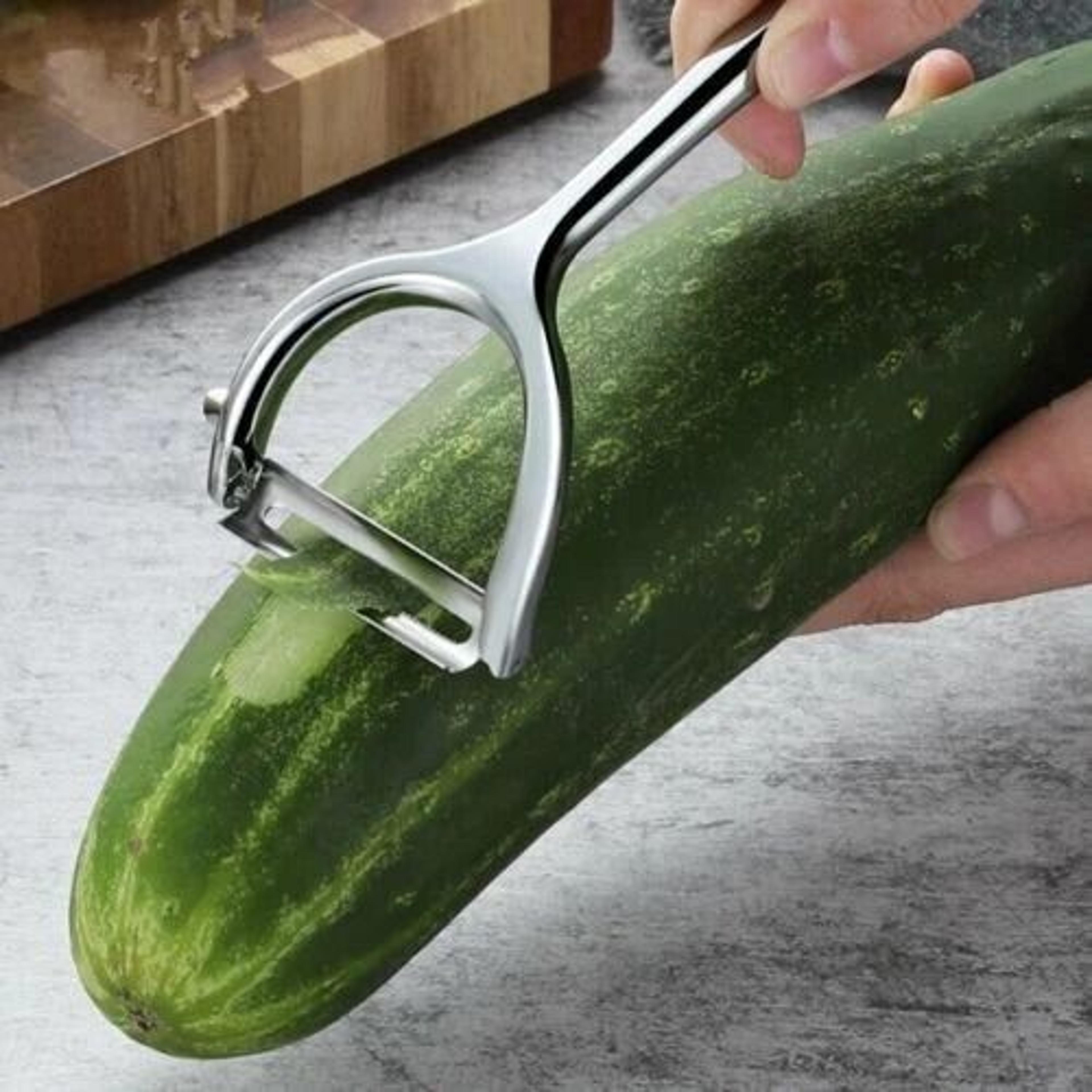 stainless steel vegetable shredder & potato peeler | multi-purpose cabbage slicer for salad & cooking