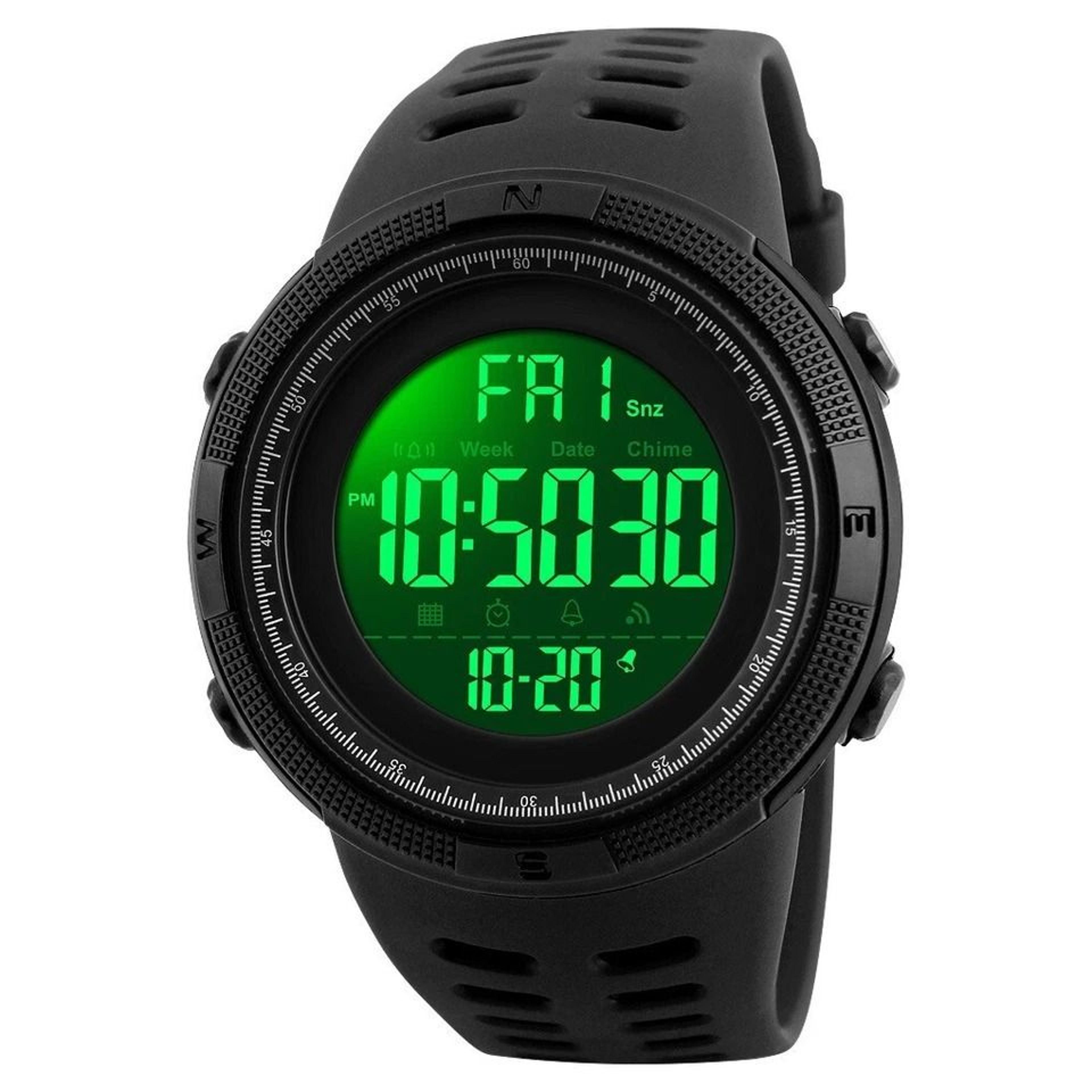 men digital military sport watch, waterproof analog & led backlight