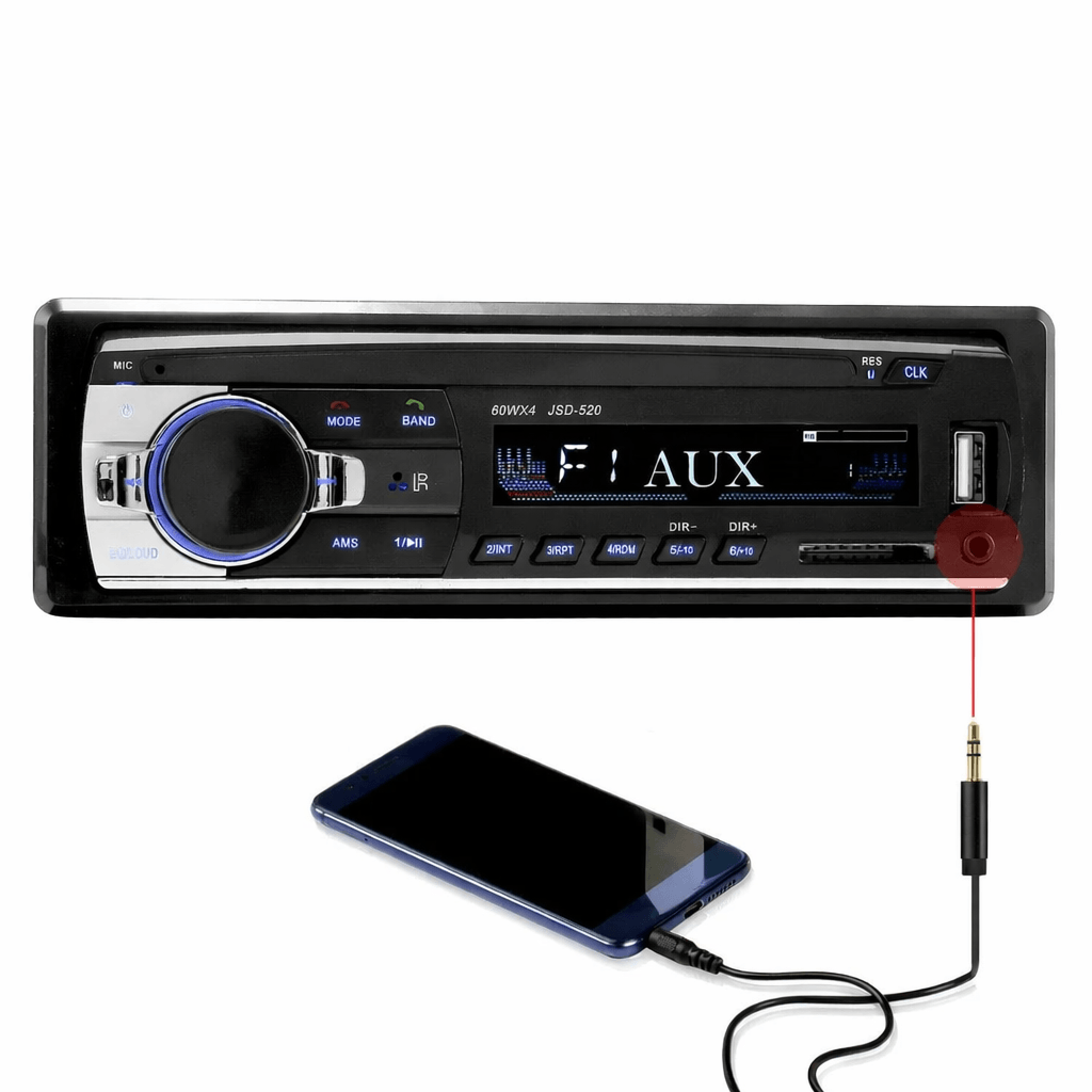 bluetooth car fm radio in-dash receiver with usb and sd input