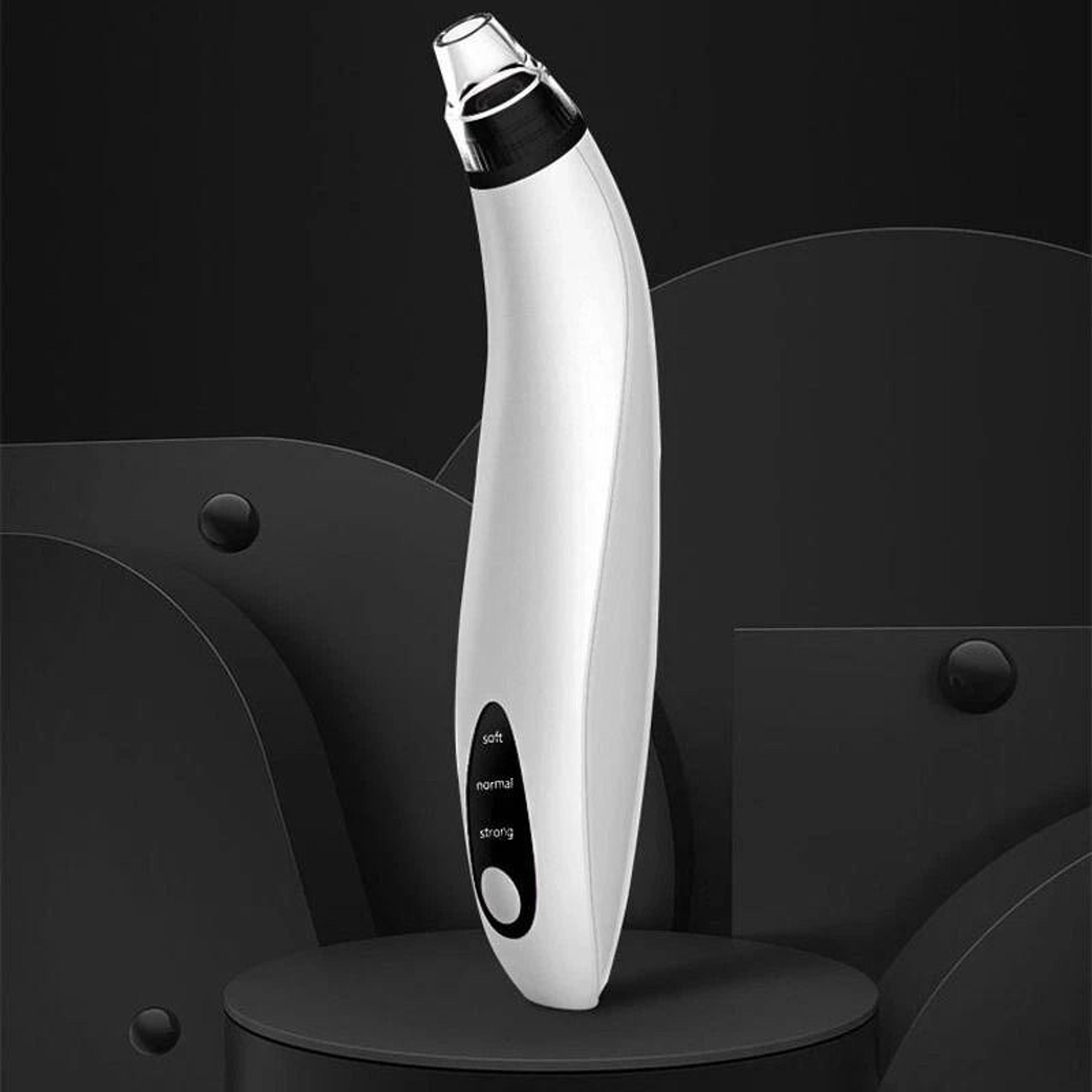 electric blackhead remover - diamond pore vacuum suction with white heads for clear, smooth skin