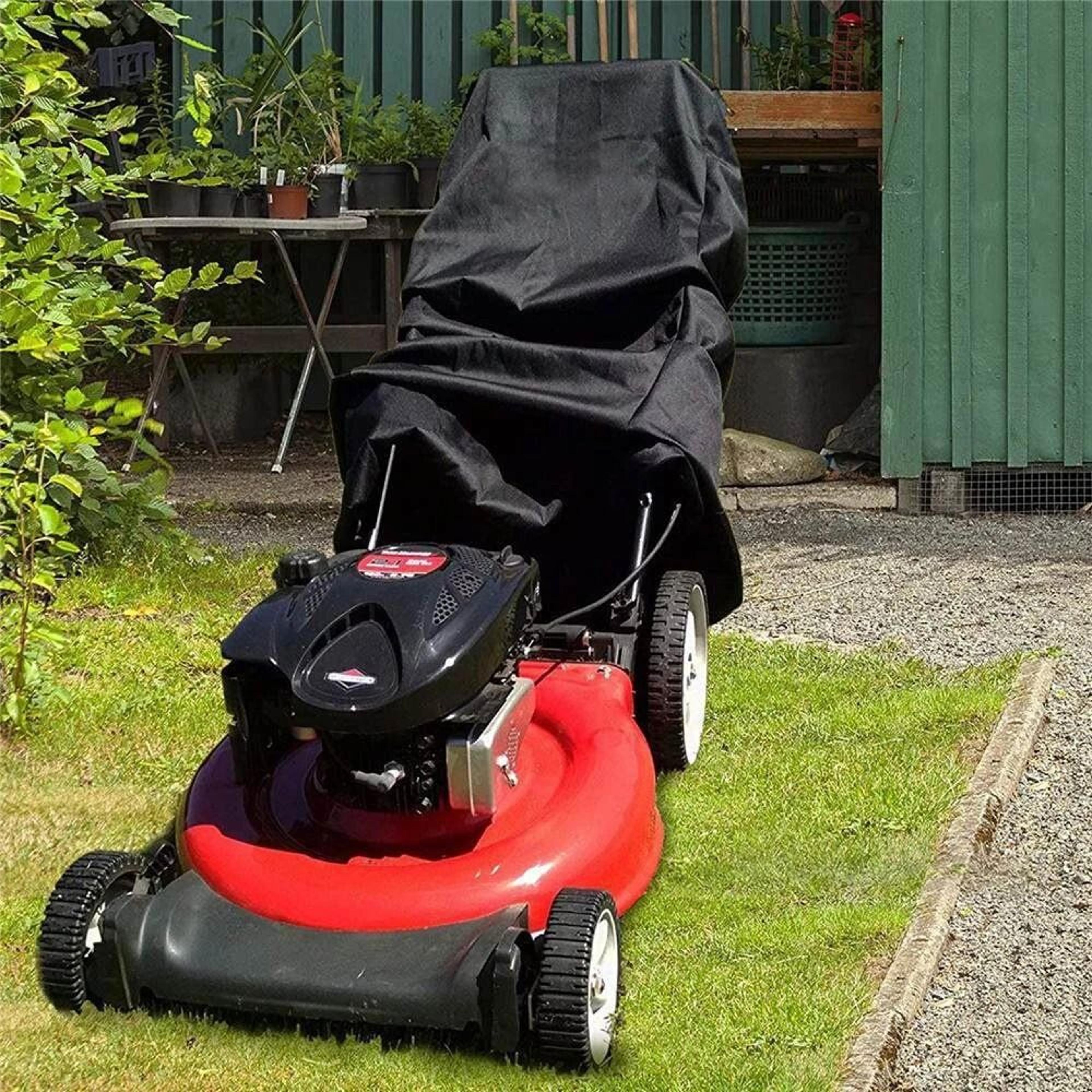heavy duty waterproof lawn mower cover – universal uv protector for push mowers