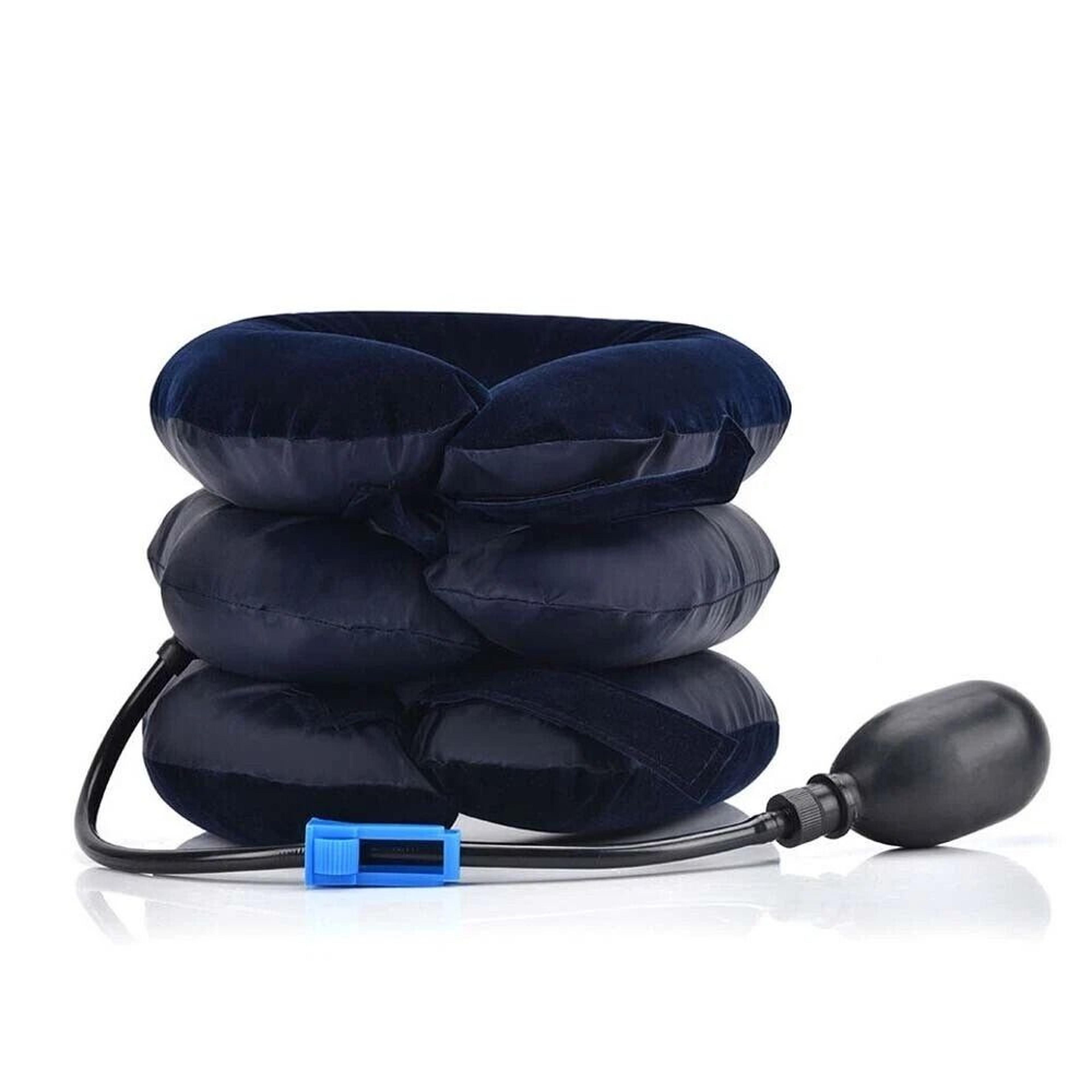 cervical neck traction device - adjustable pain relief & posture support collar