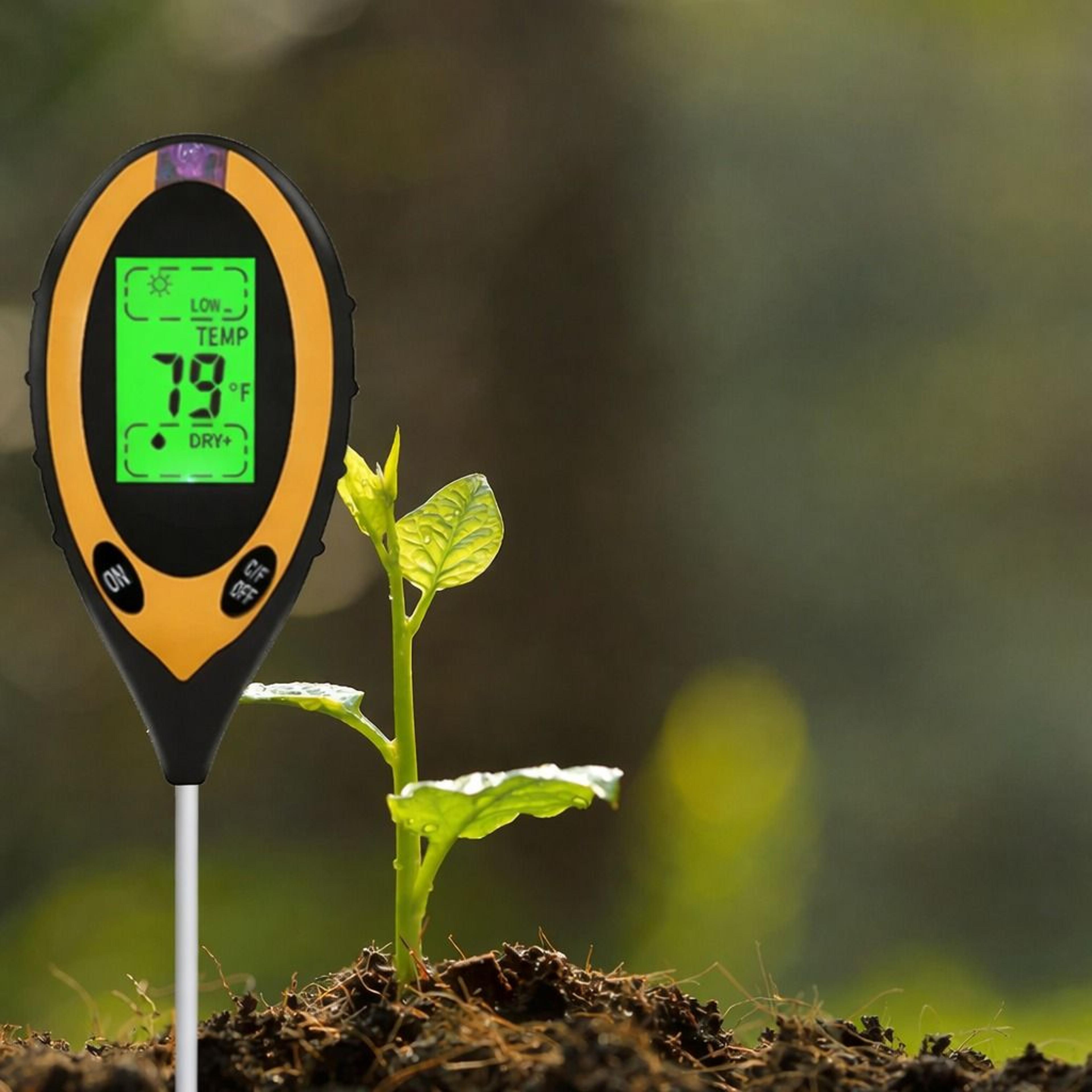 digital soil tester – moisture, temperature, and sunlight plant test for healthy growth