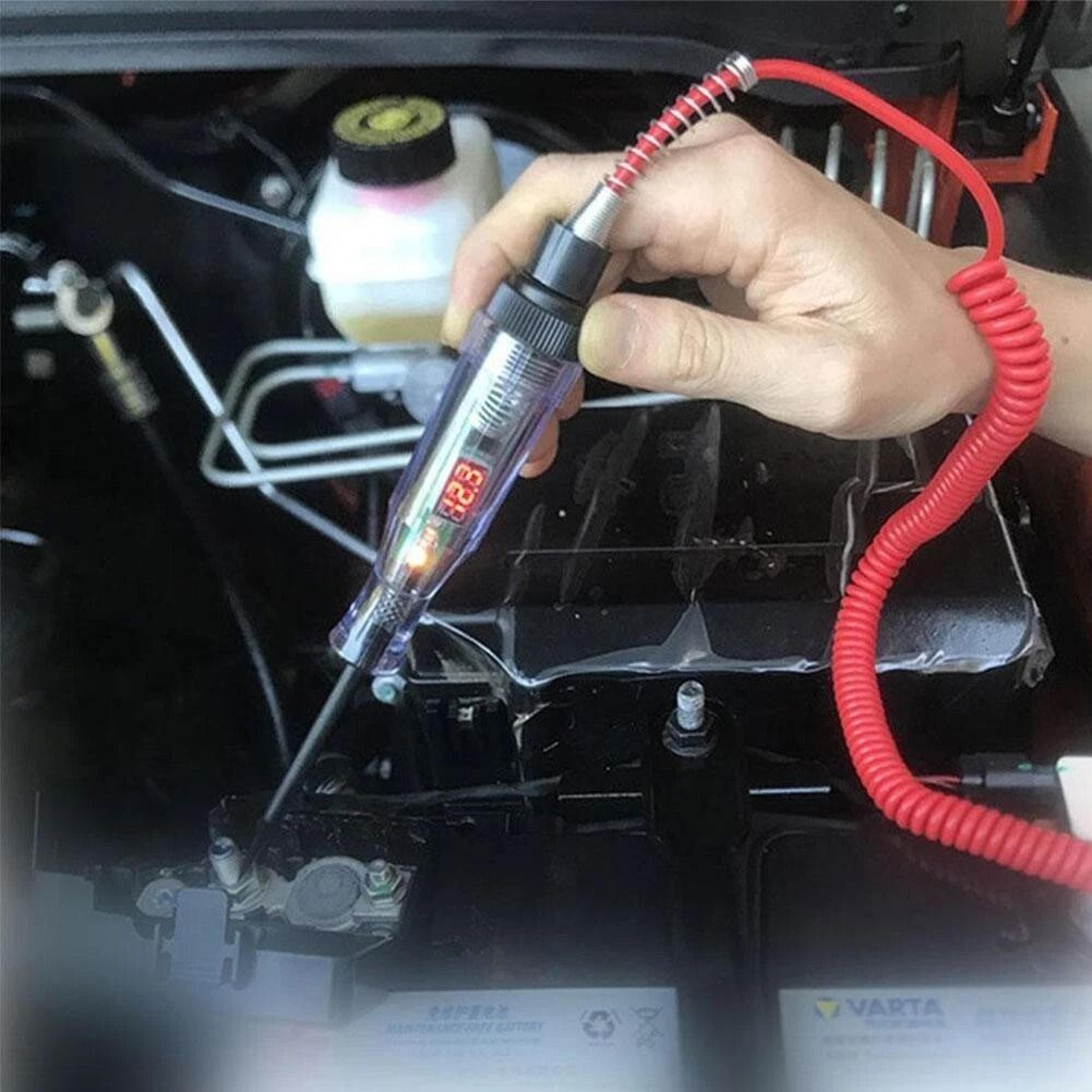 digital electric voltage circuit tester for automotive & truck - car test light, reliable & easy use