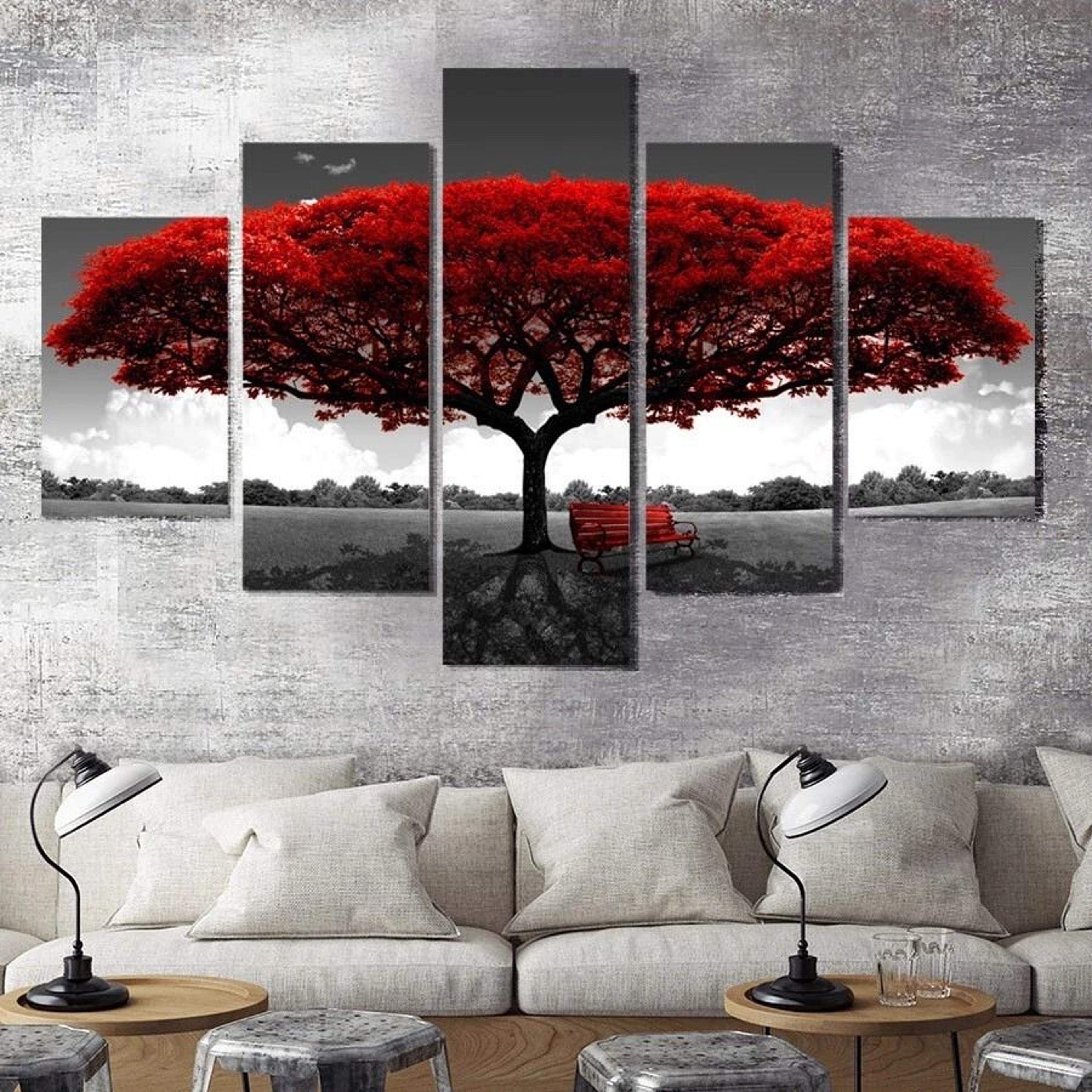 landscape canvas art - modern wall decor for living room, bedroom & office