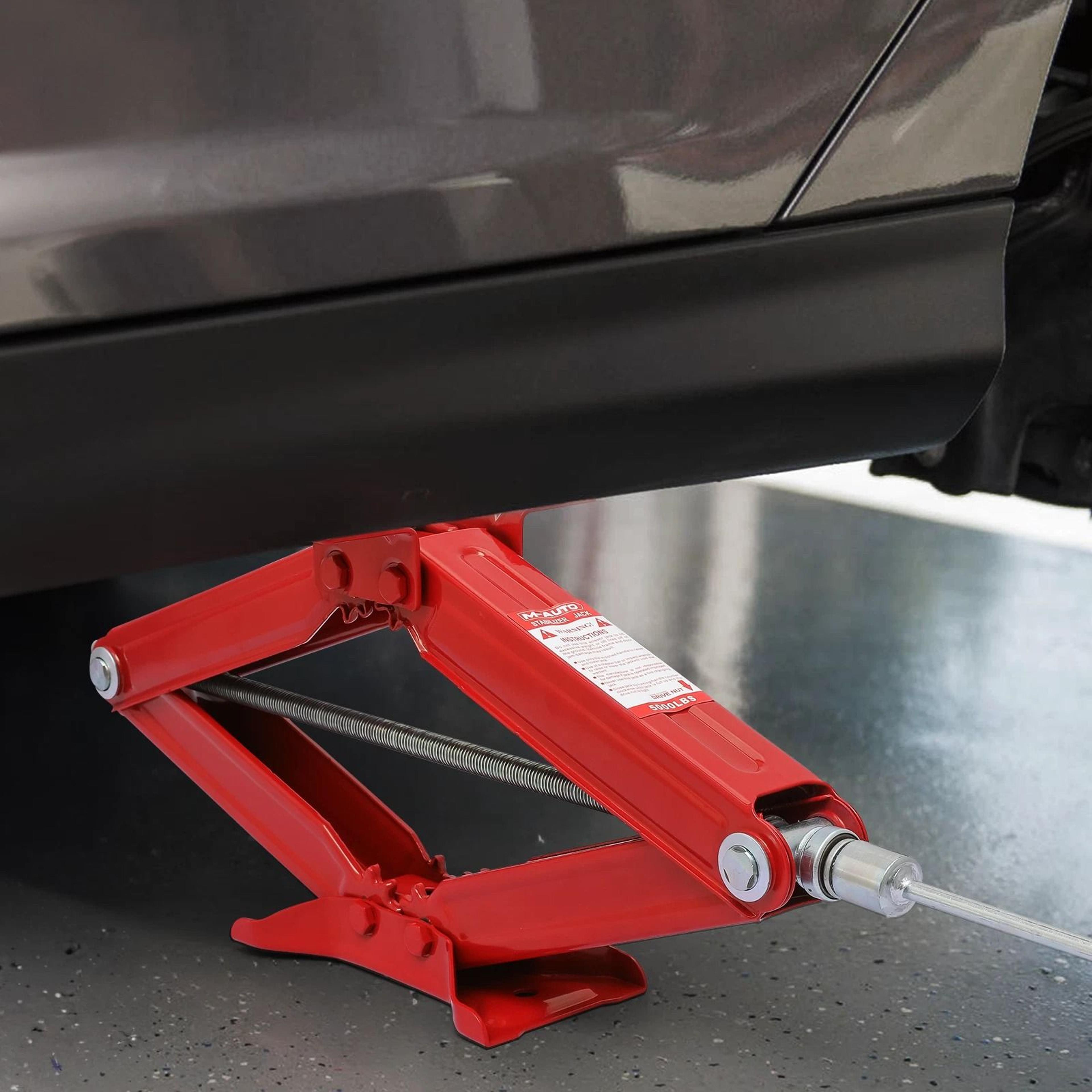 scissor jack lift kit for car repair & camper travel – portable, durable, easy-to-use