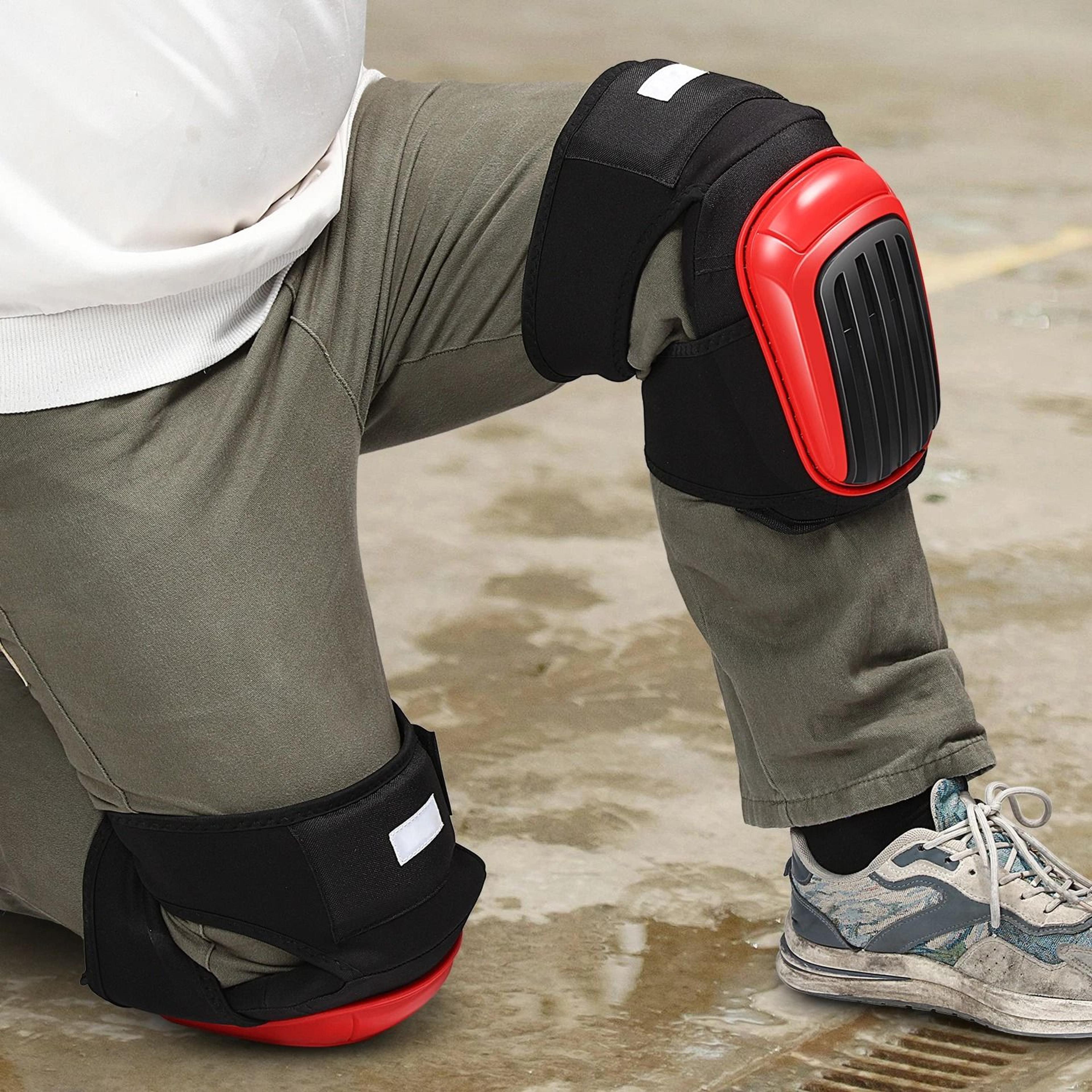 adjustable strap knee pads for construction & diy, foam & tpr protection