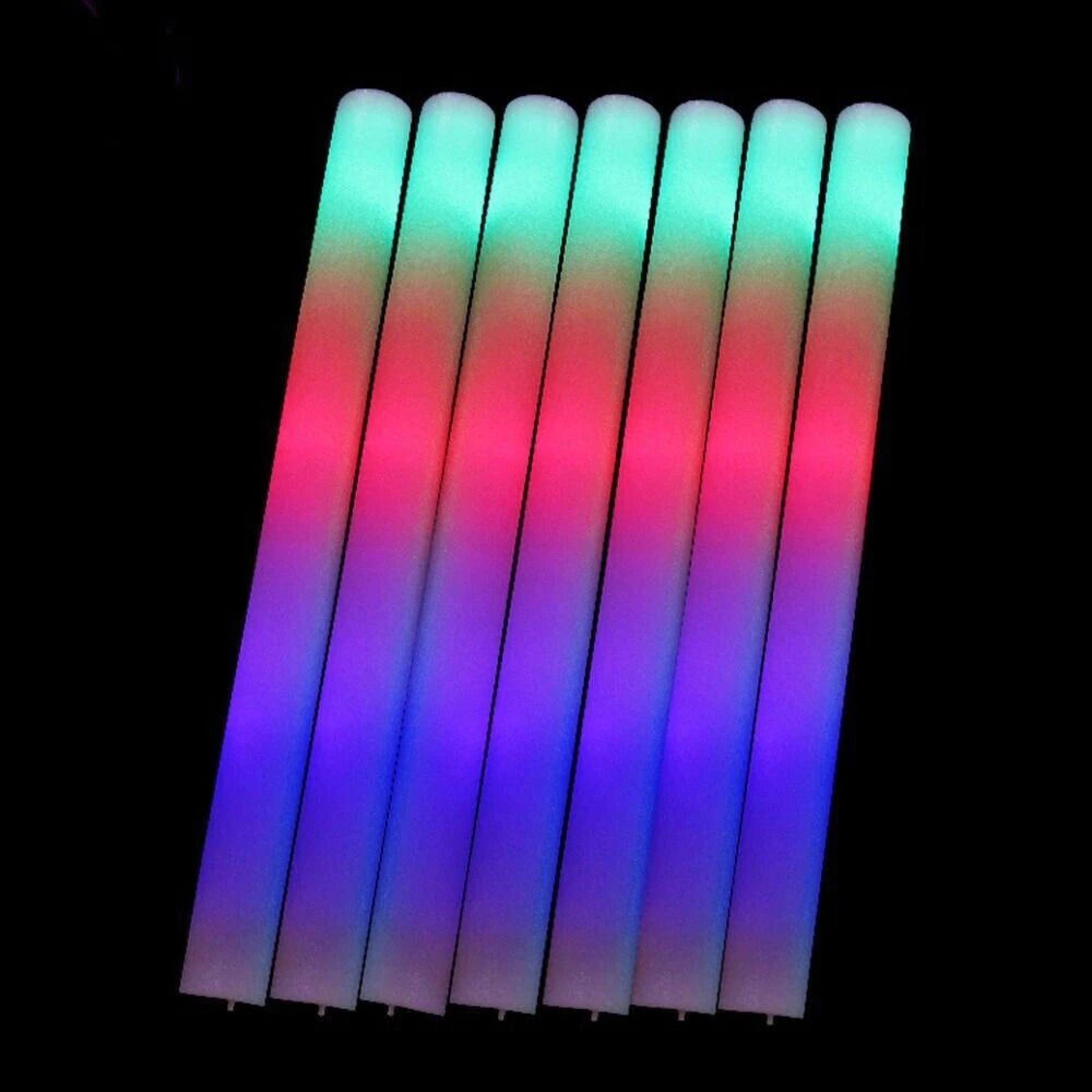 light up foam sticks – glow rally batons, dj flashing glow stick for parties