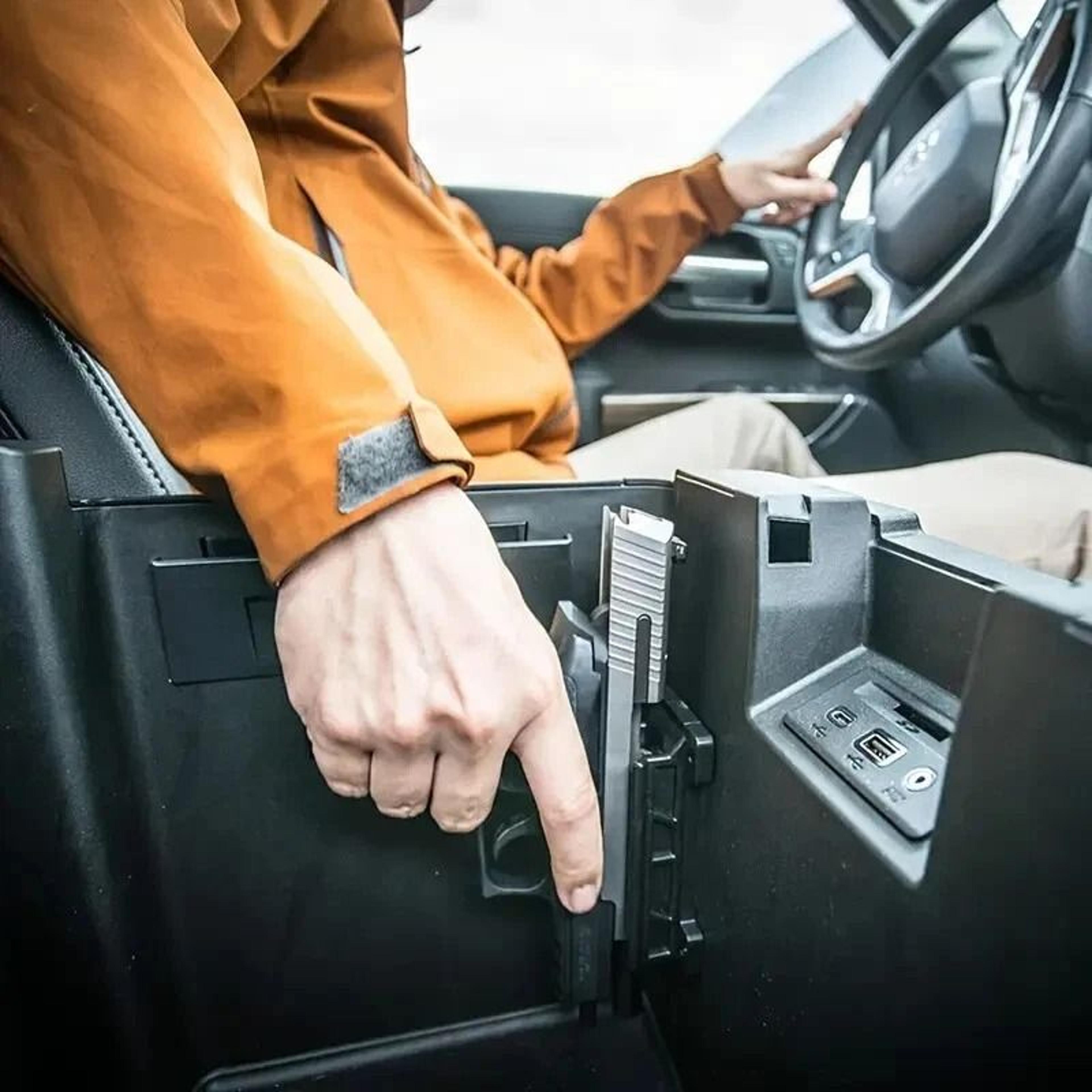 magnetic concealed gun holster pistol holder for secure car storage