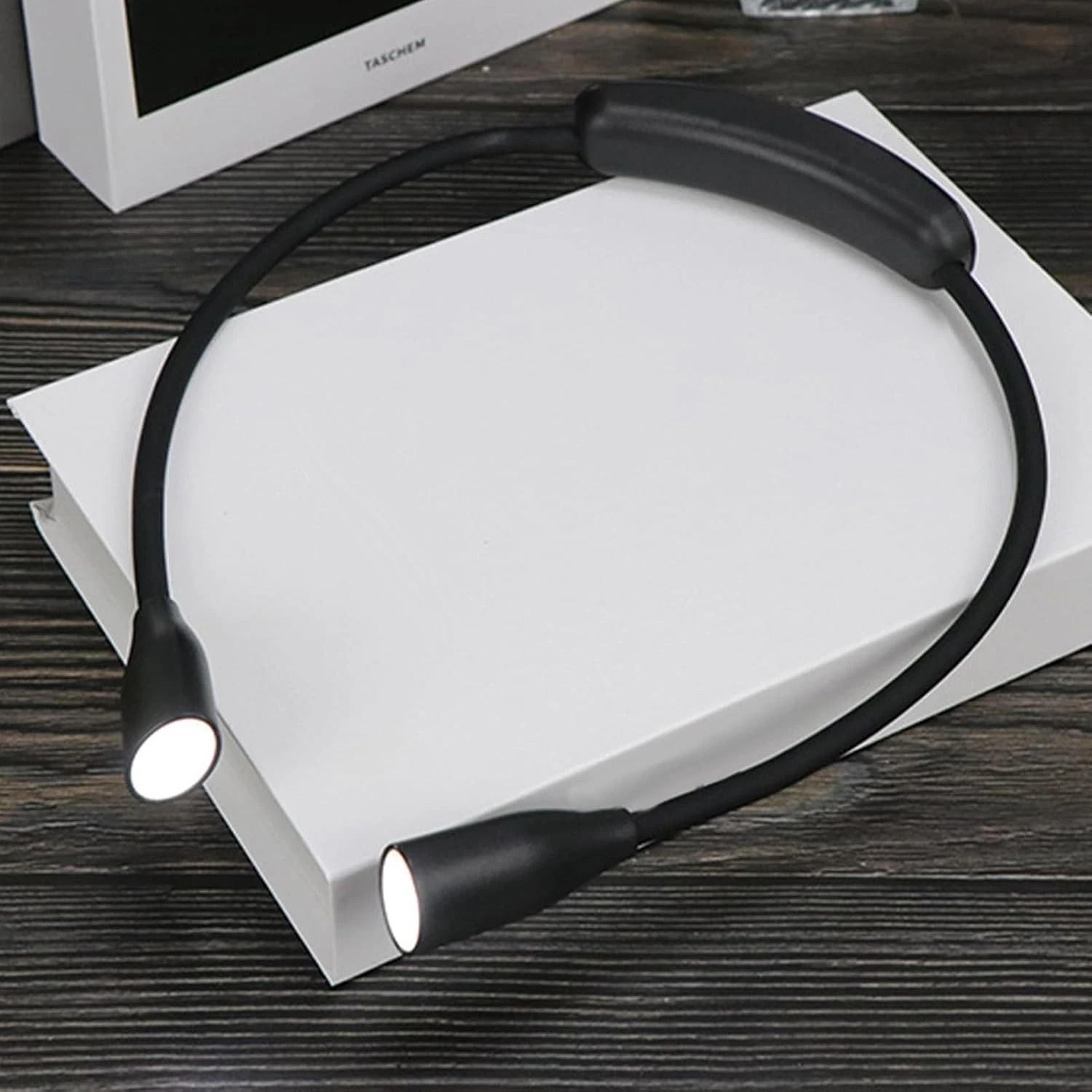 rechargeable led neck light – ideal book light for reading, crafting, and camping
