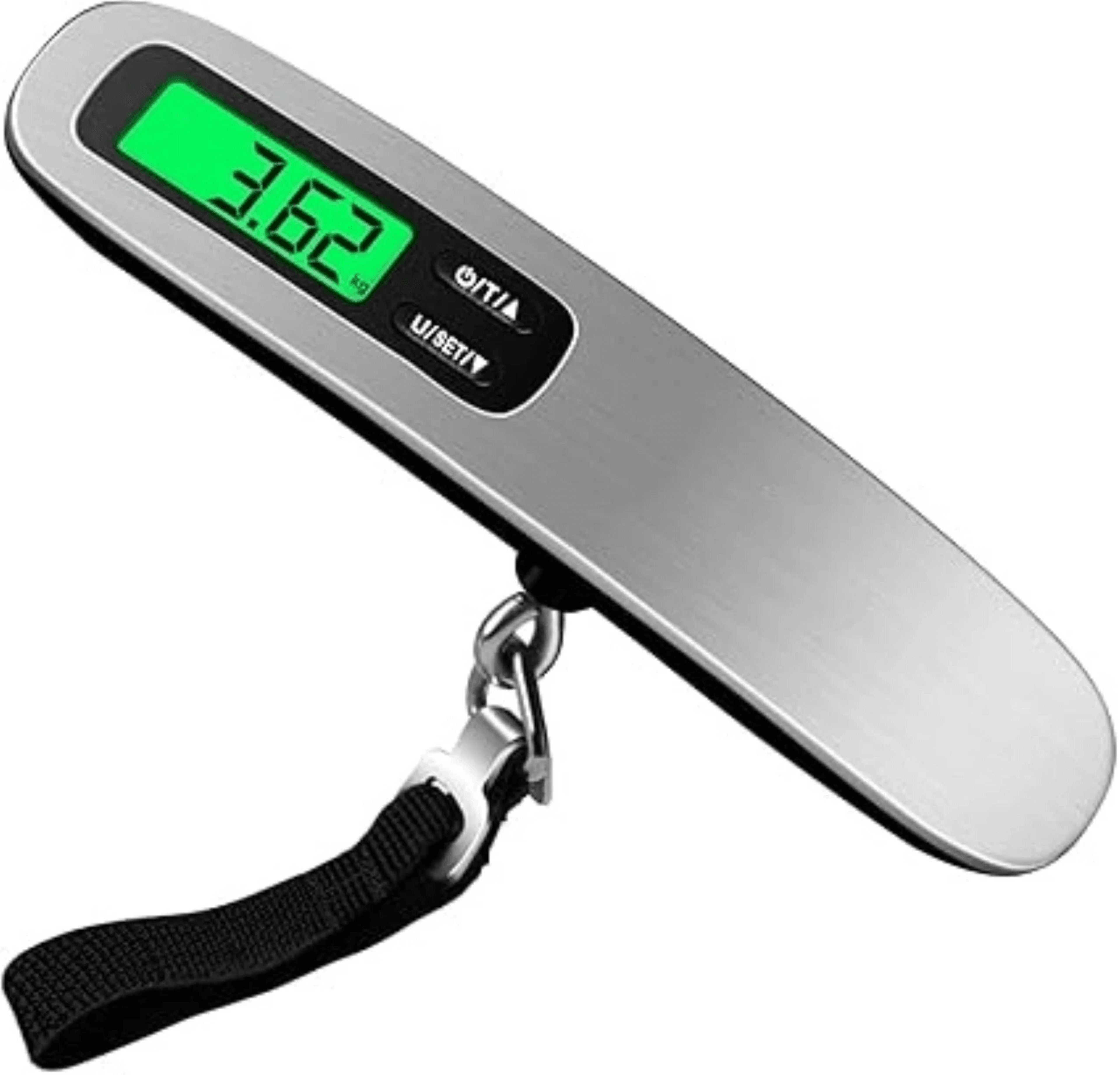 portable digital luggage scale with lcd display hanging baggage weighing tool
