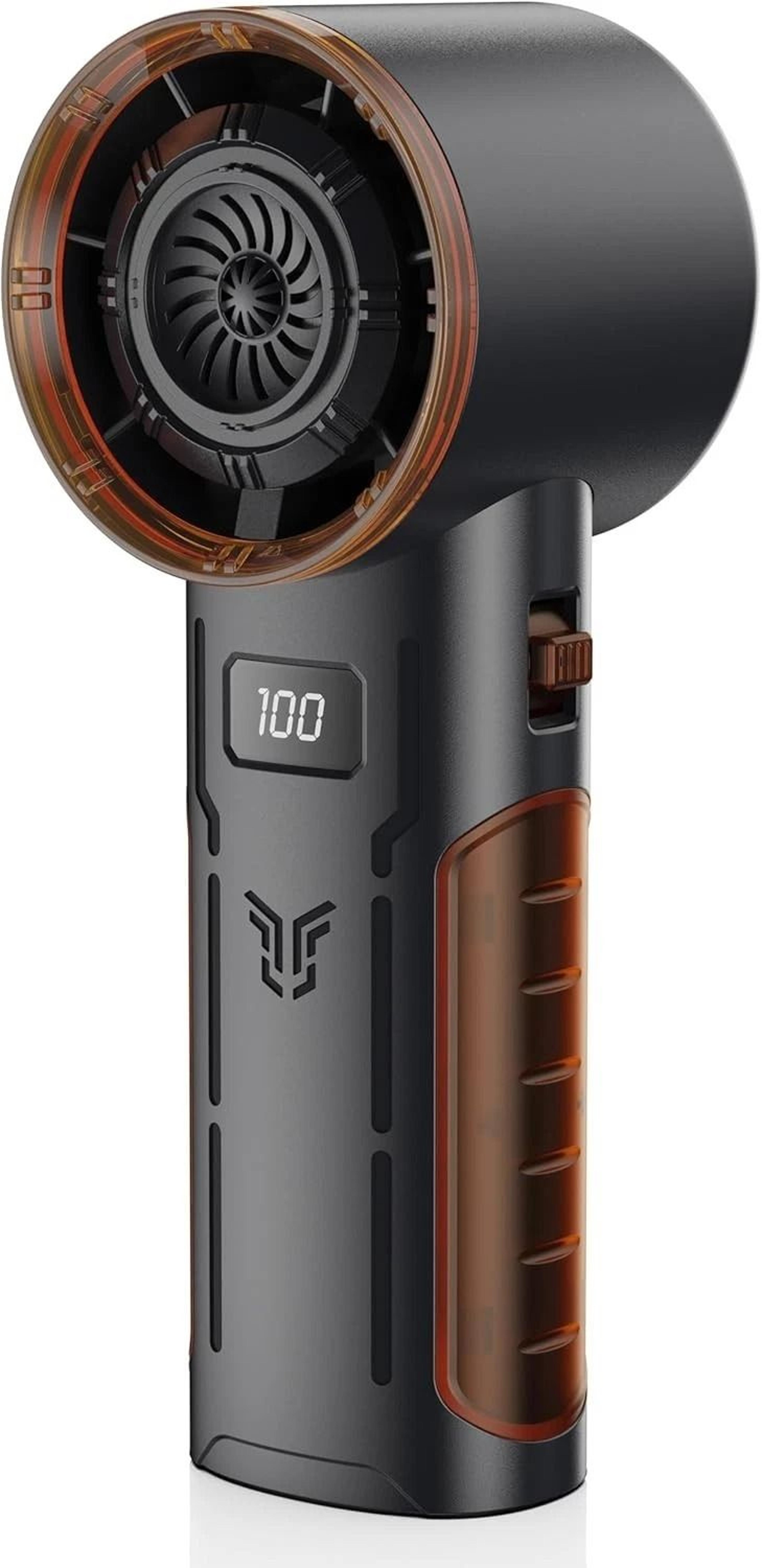 handheld turbo fan with brushless motor & led ice cooling air