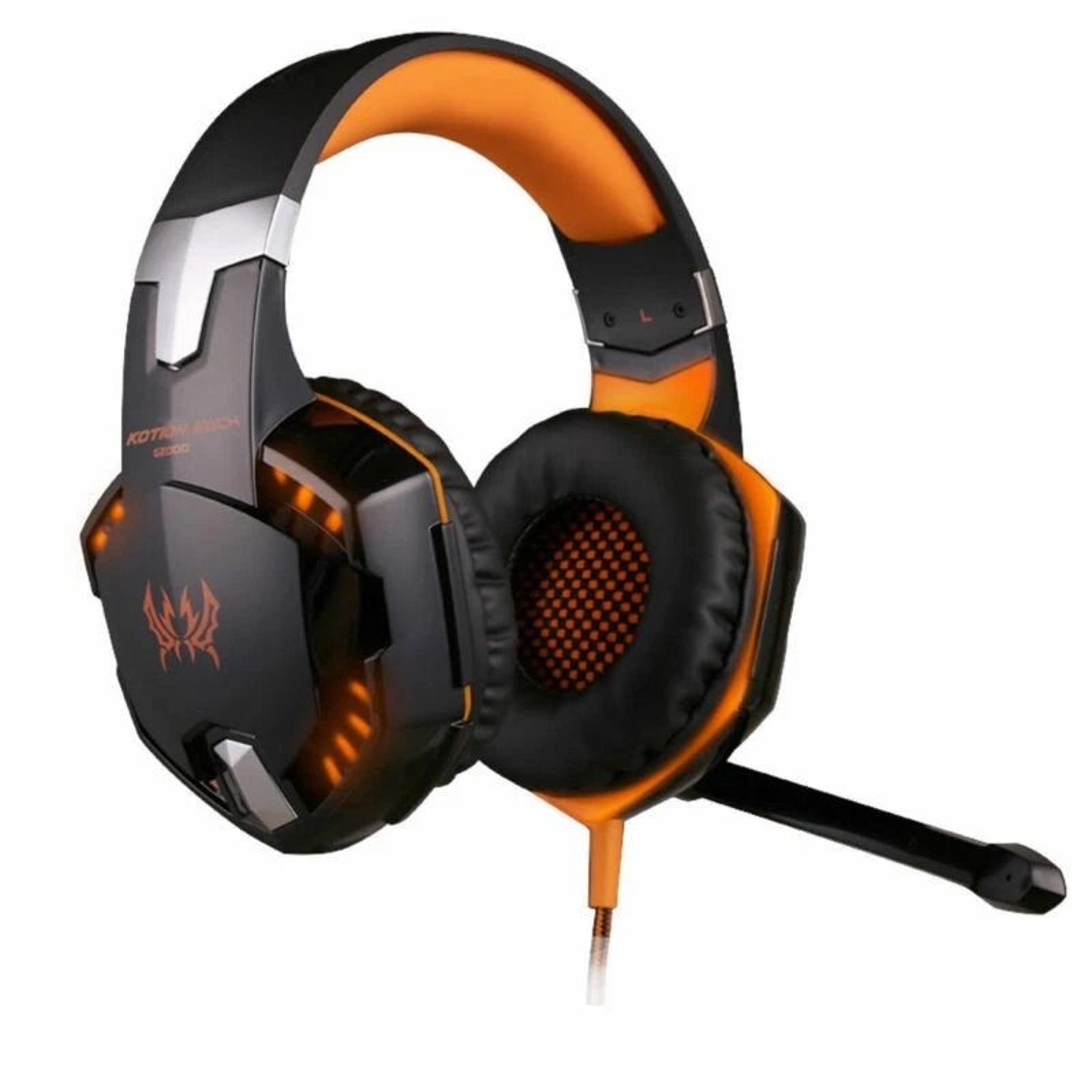 gaming headset noise cancelling over-ear headphones with led lighting