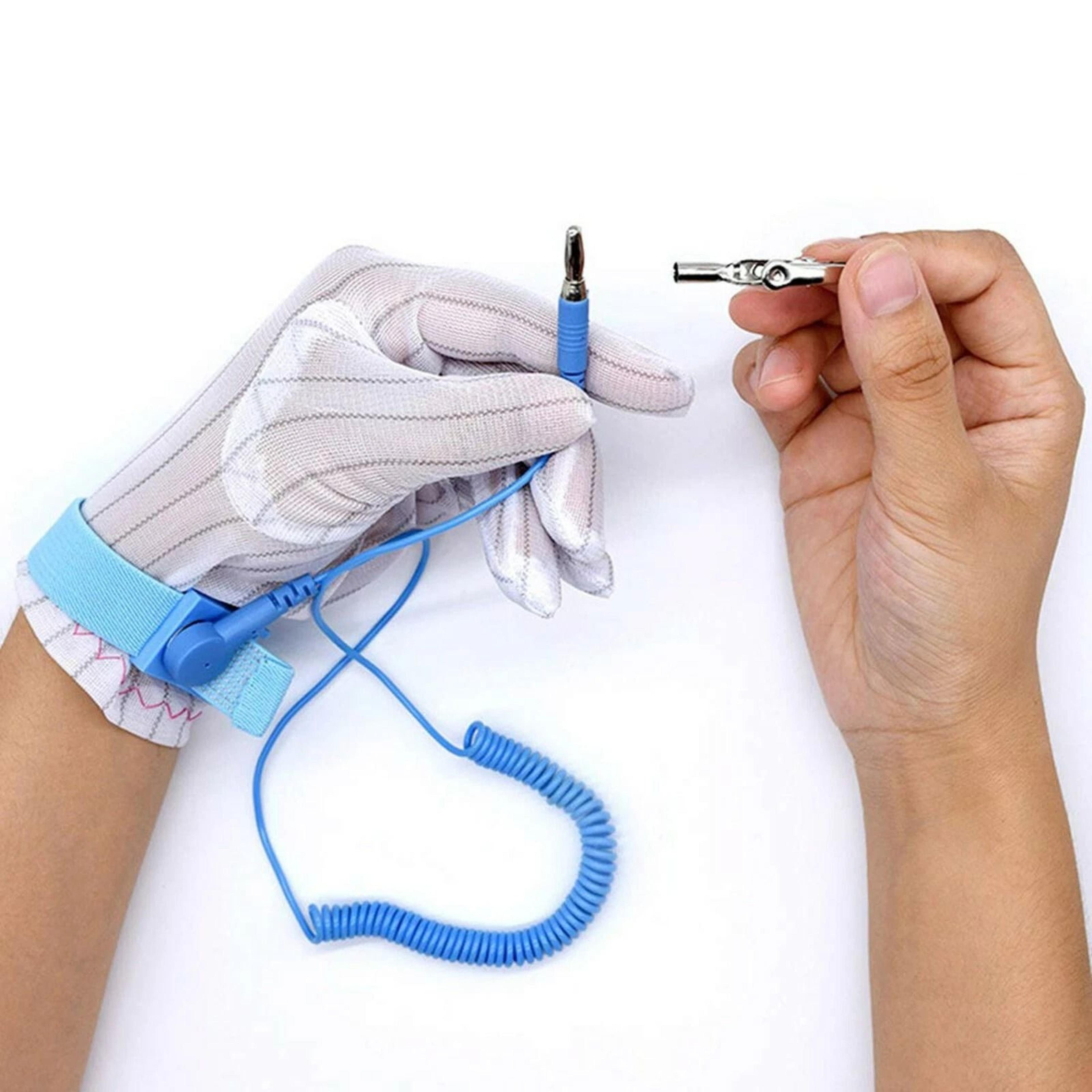 anti-static wrist band esd grounding strap – prevents static build-up for electronics and computer repair