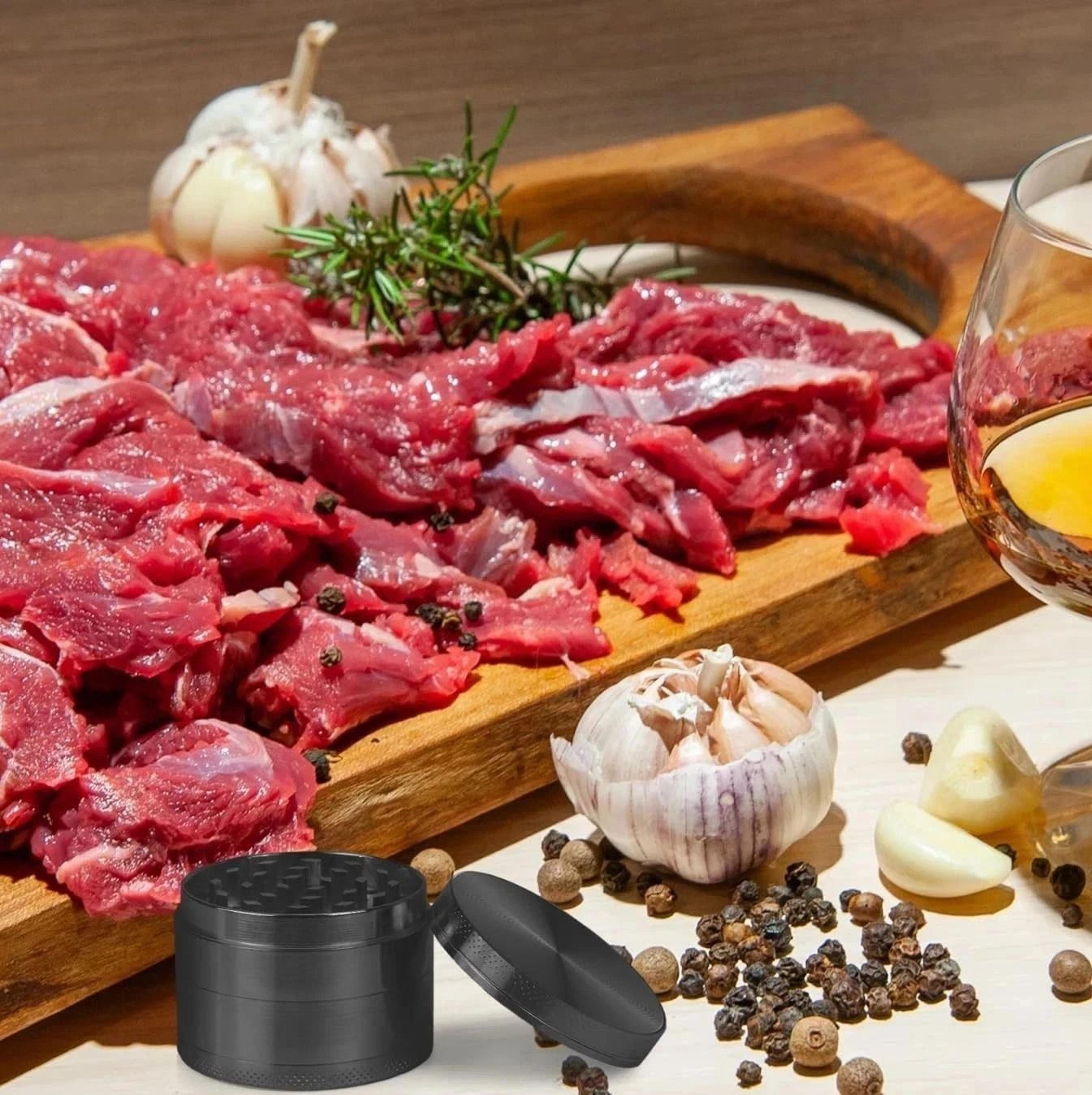 herb tobacco grinder – metal smoke crusher for spice & herbal grinding