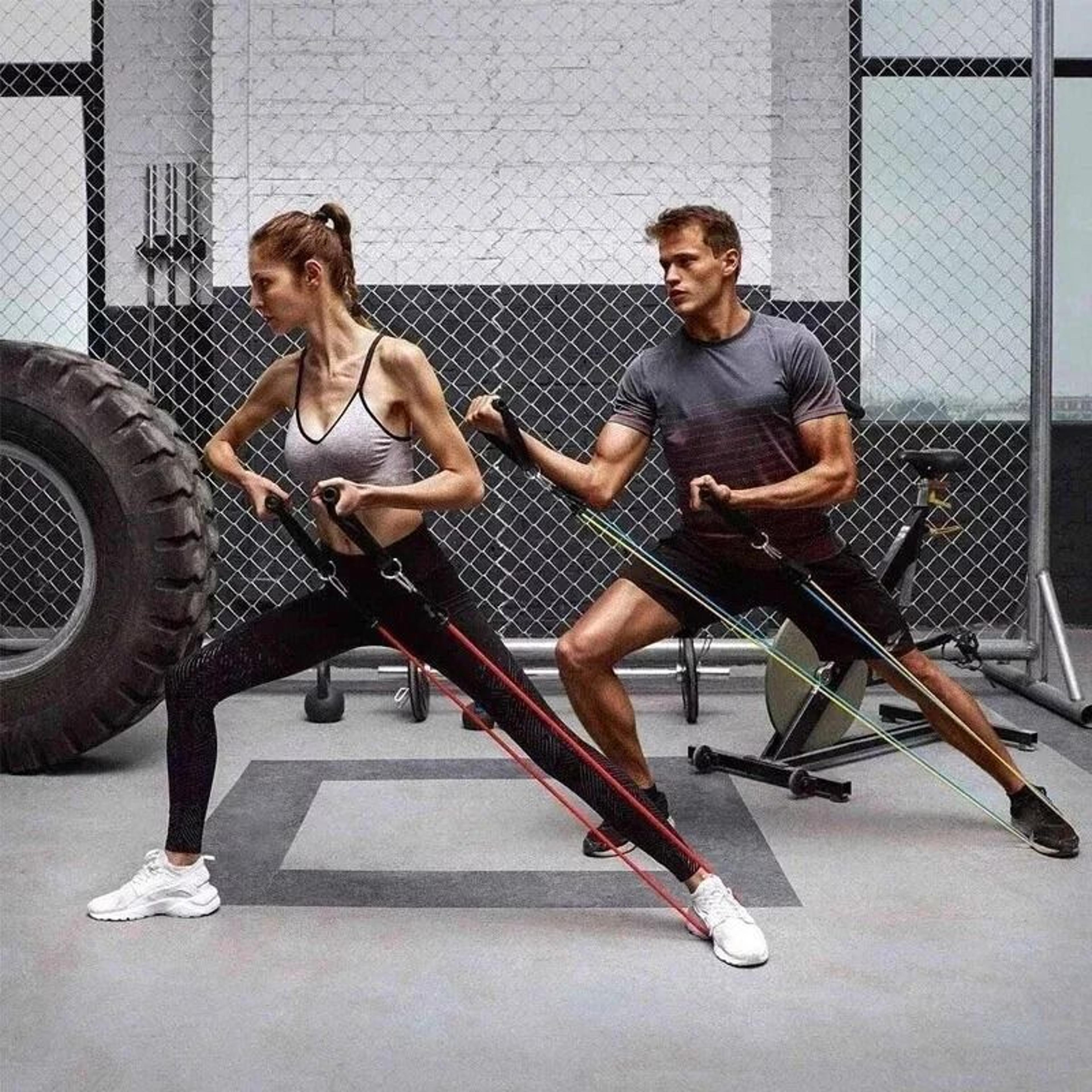 resistance band set for yoga & pilates – versatile fitness tube workout bands for abs & muscle strength training
