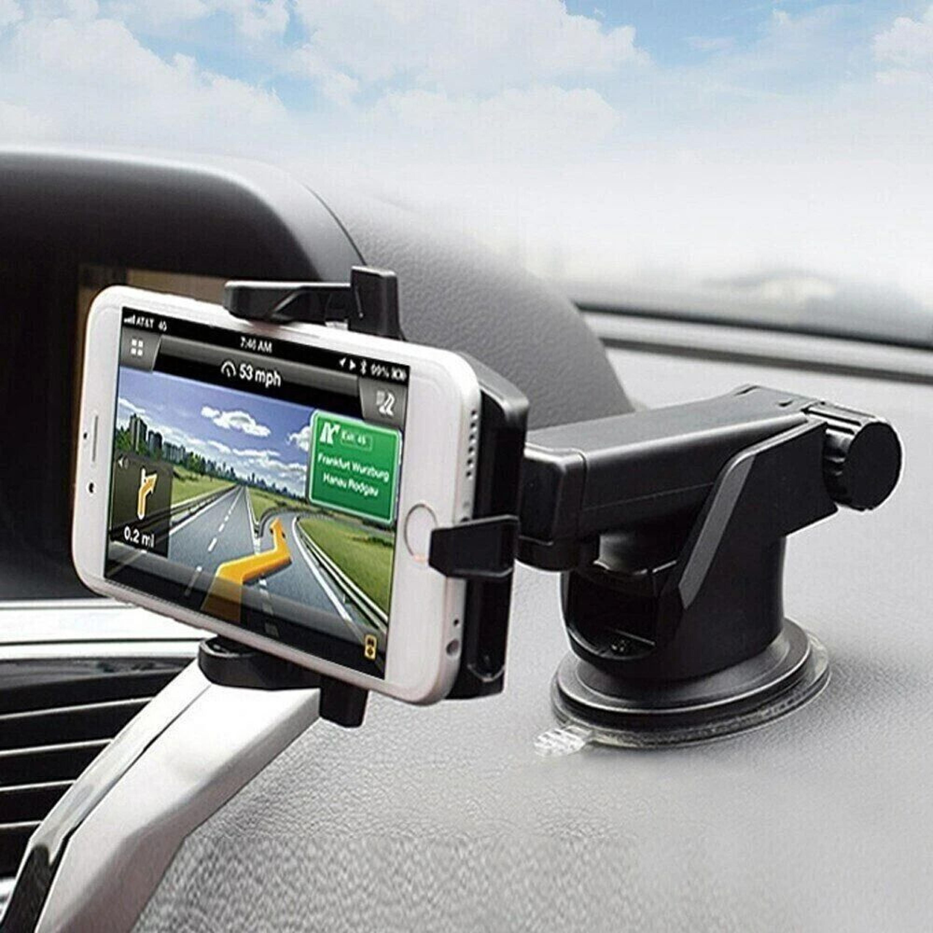 universal car phone holder for dashboard & windshield mount – suction cup