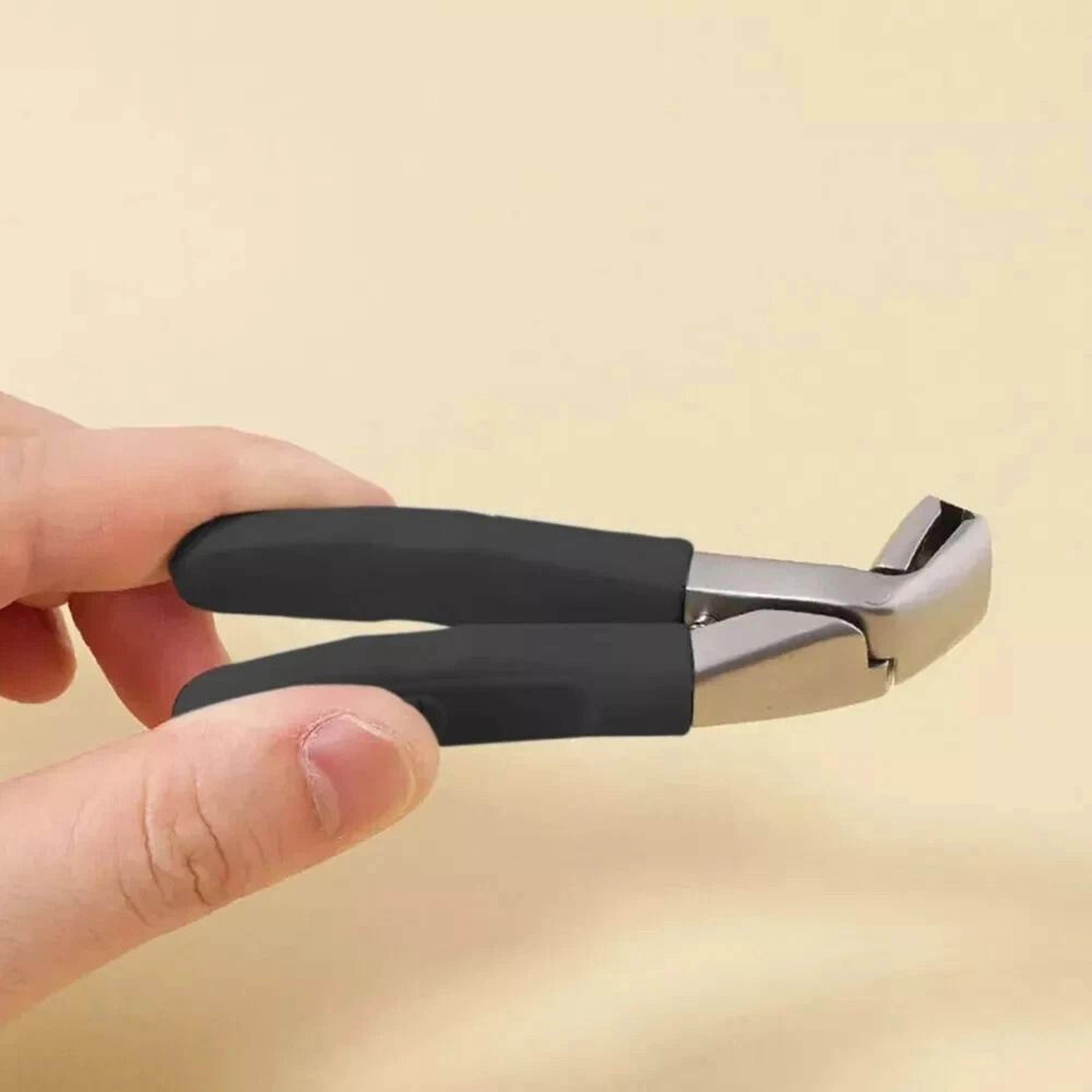 ergonomic toenail clipper with angled head – senior nail care tool for easy use
