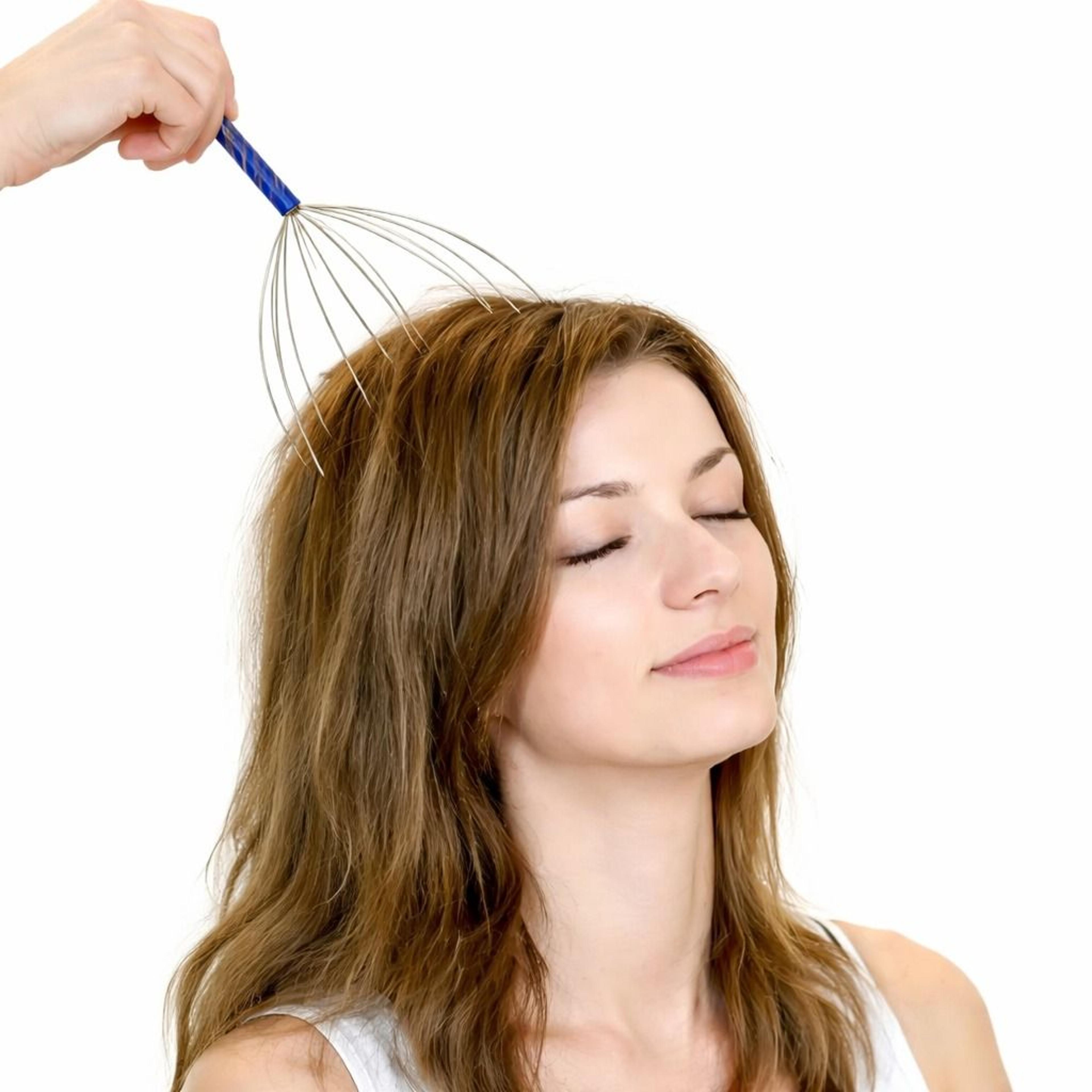head massager scratcher – neck and scalp massage for stress relief, relaxation & calm | octopus-style manual massager