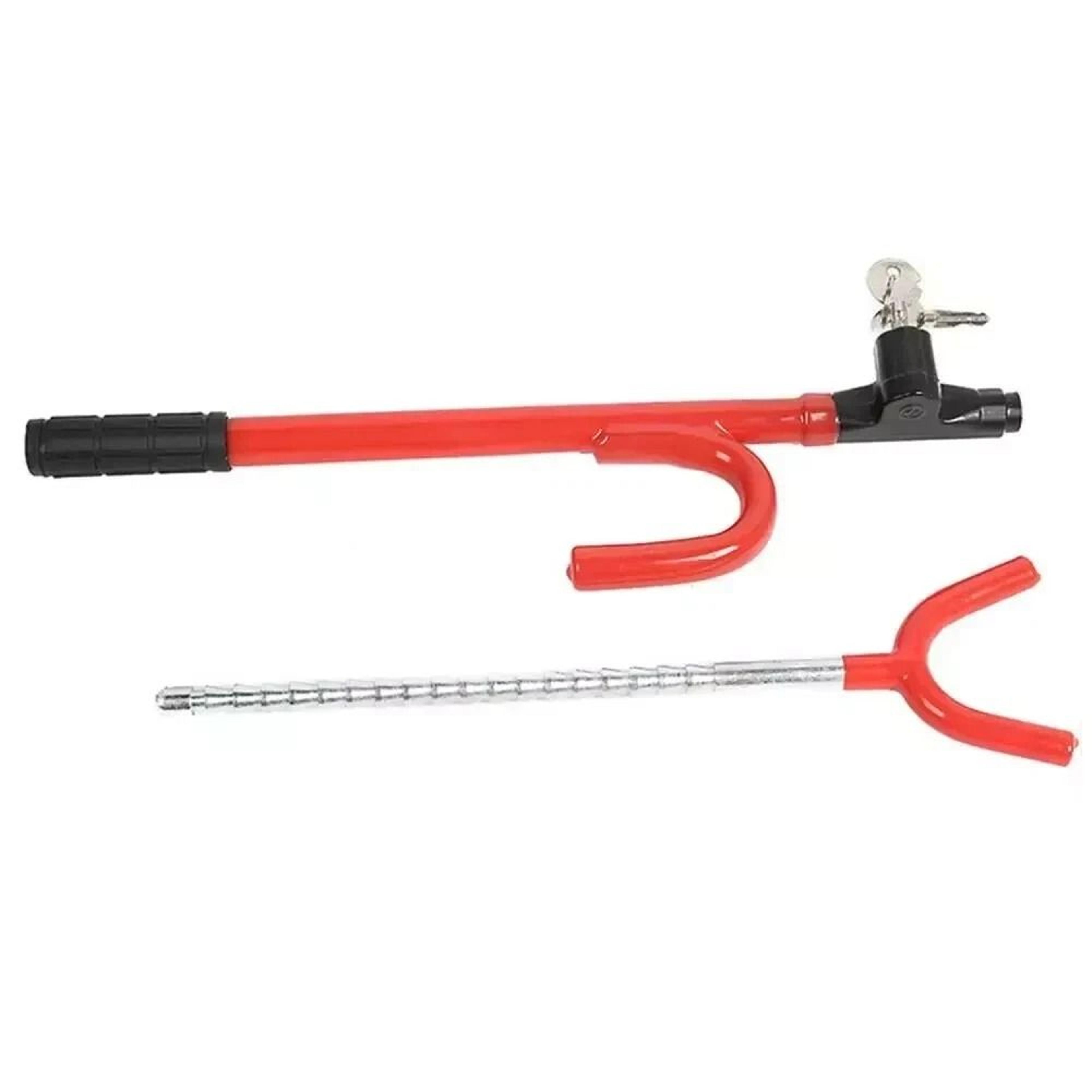 the club twin hooks anti-theft steering wheel lock for car, van, truck, suv - universal fit