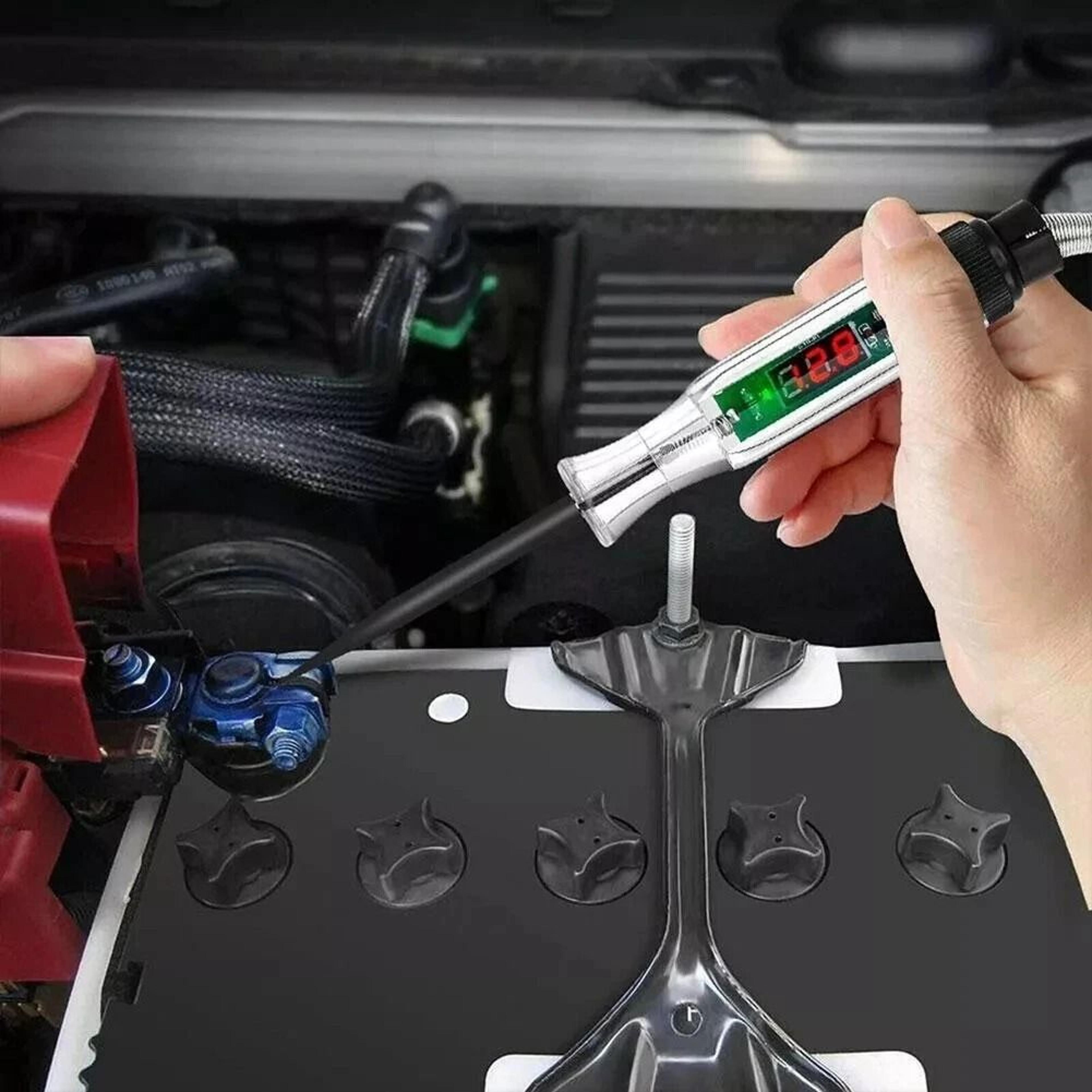 digital electric voltage circuit tester for car & truck - automotive test light, professional electrical diagnostic tool