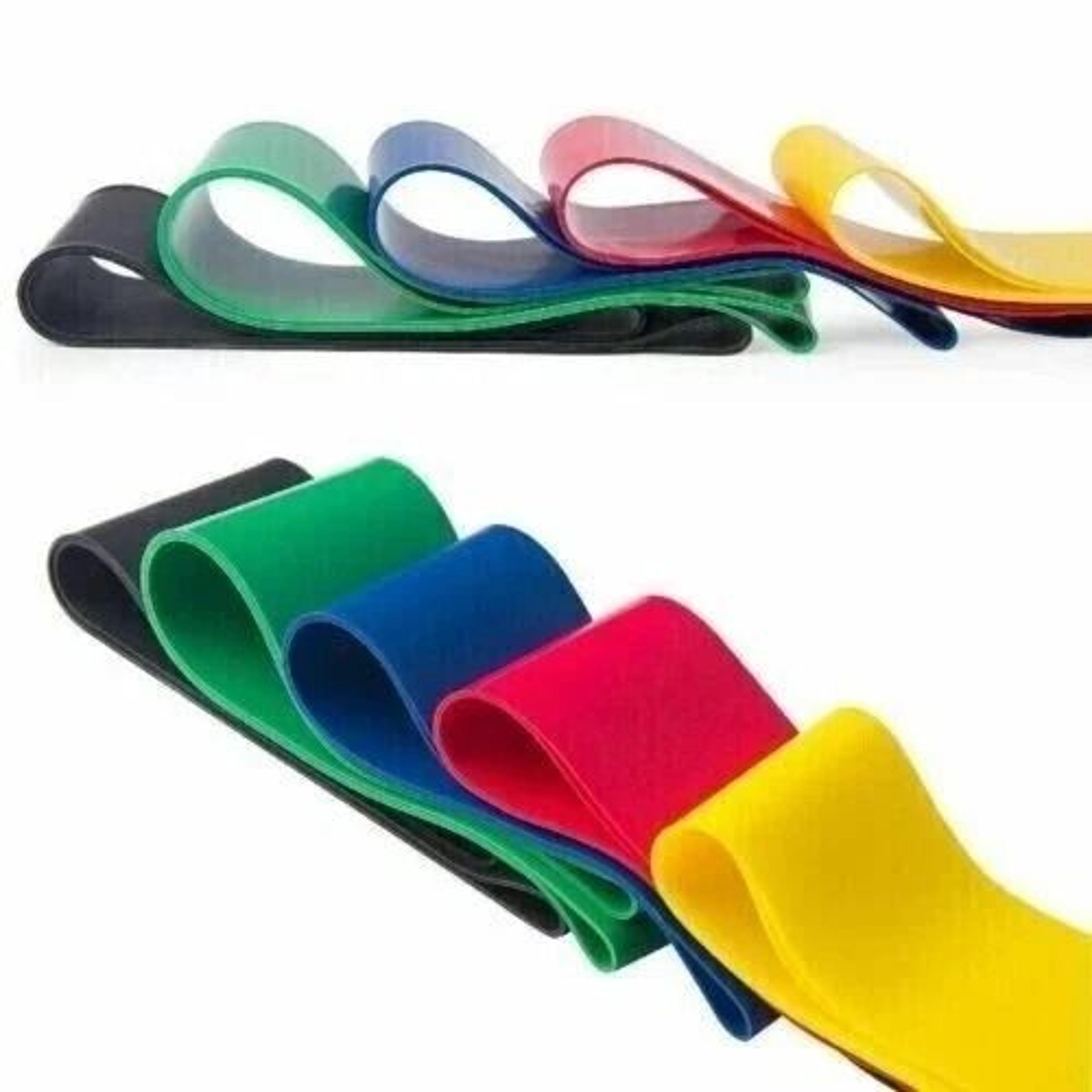 resistance band set for yoga & pilates - fitness tube bands for abs & full-body workout
