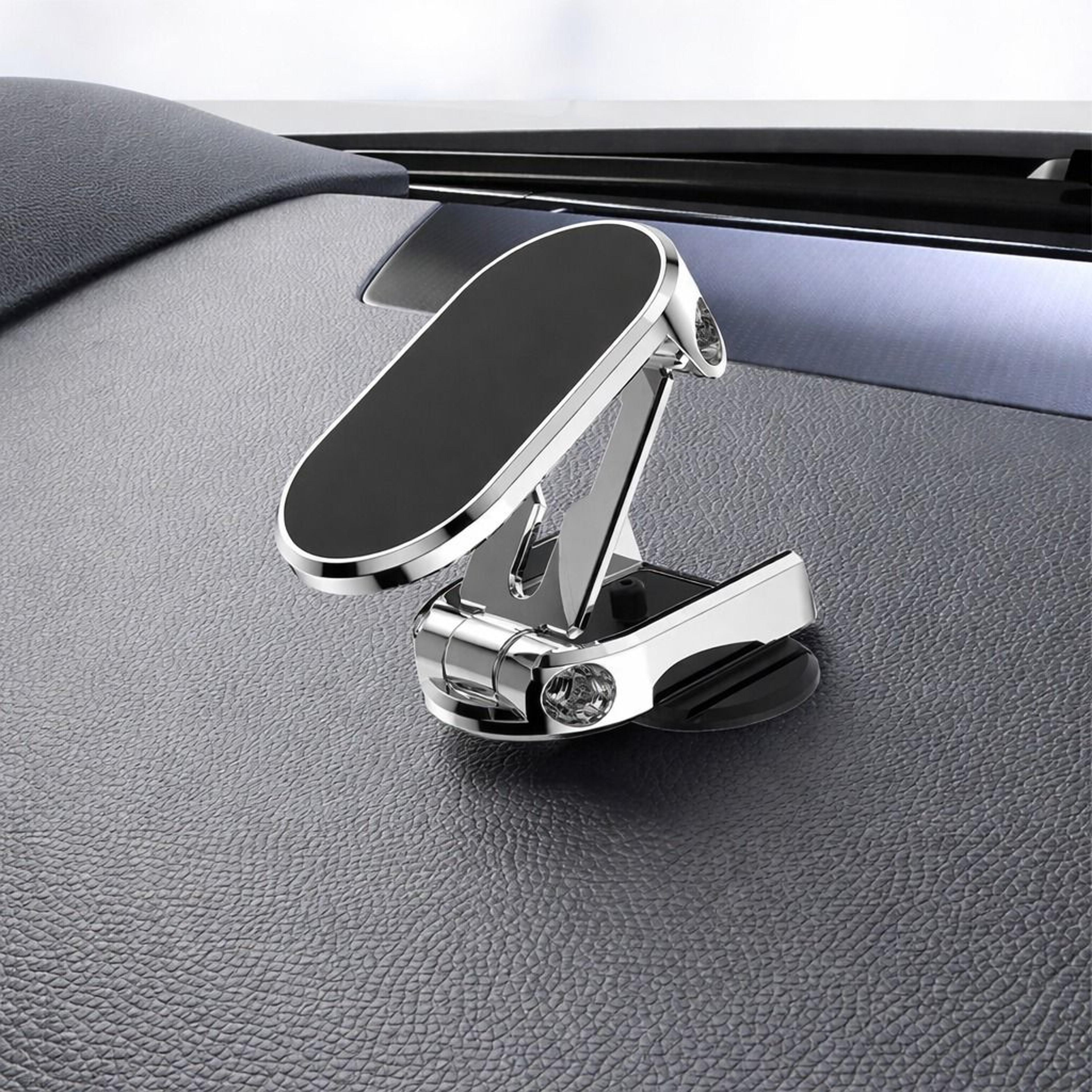 rotation magnetic phone holder foldable car mount stand for dashboard